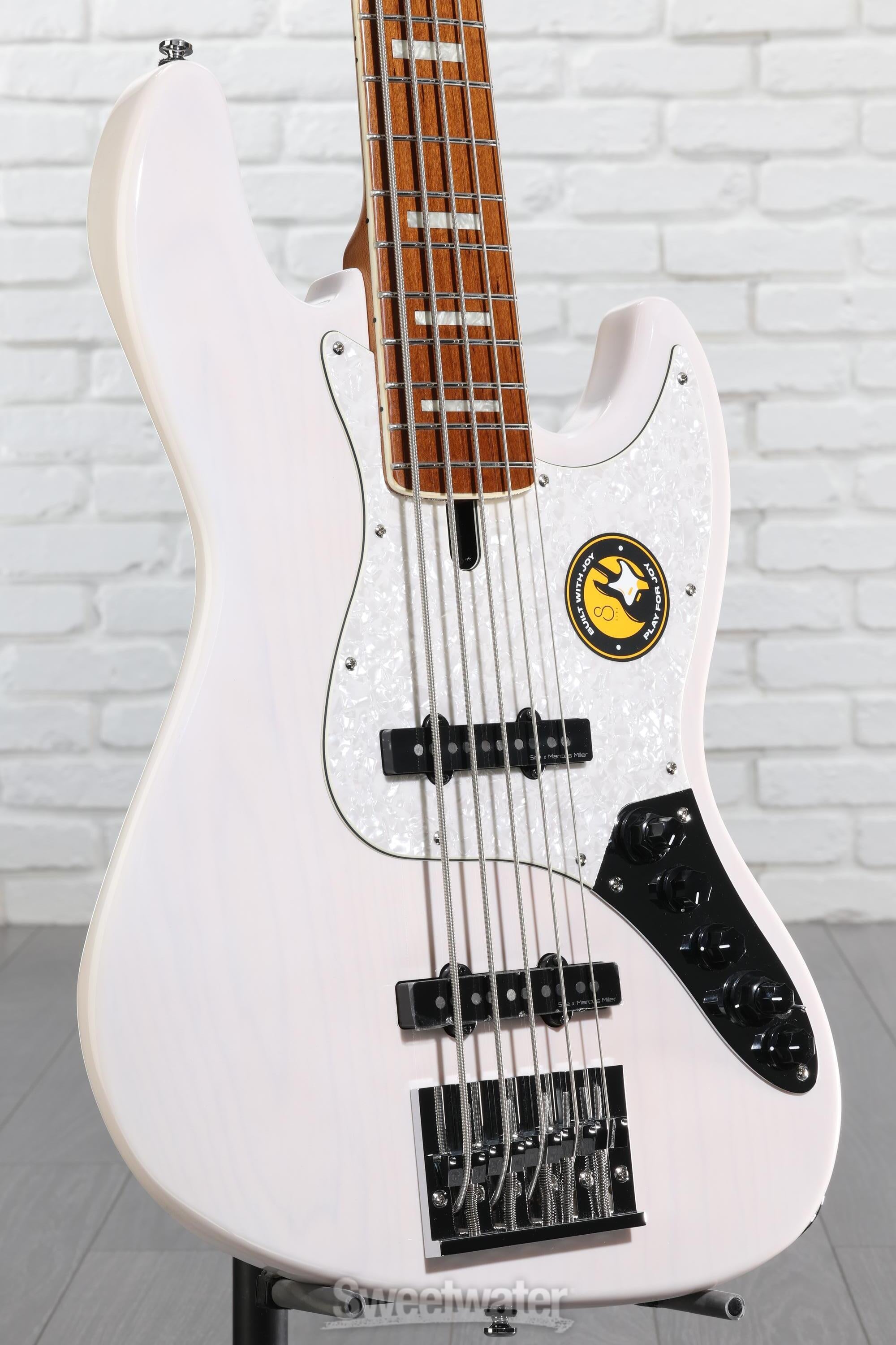 Sire Marcus Miller V8 5-string Electric Bass - White Blonde
