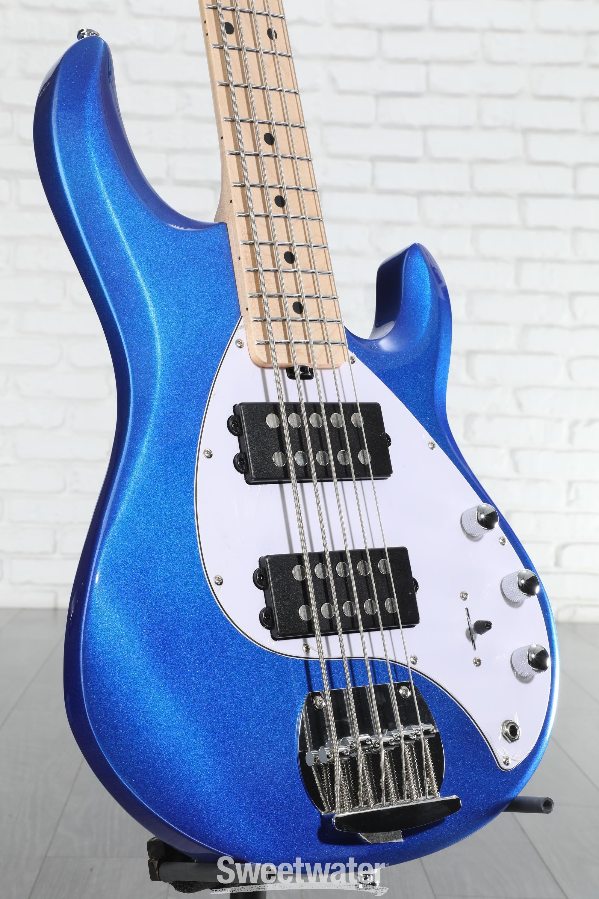 Sterling By Music Man StingRay RAY5HH Bass Guitar - Cobra Blue