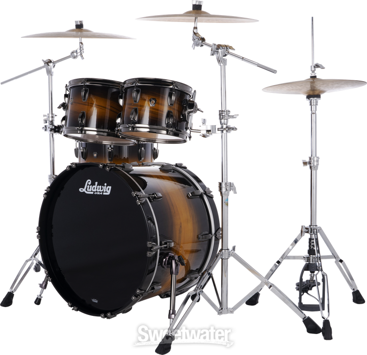 Ludwig Classic Maple Downbeat (Vintage Blue Oyster) 3-piece