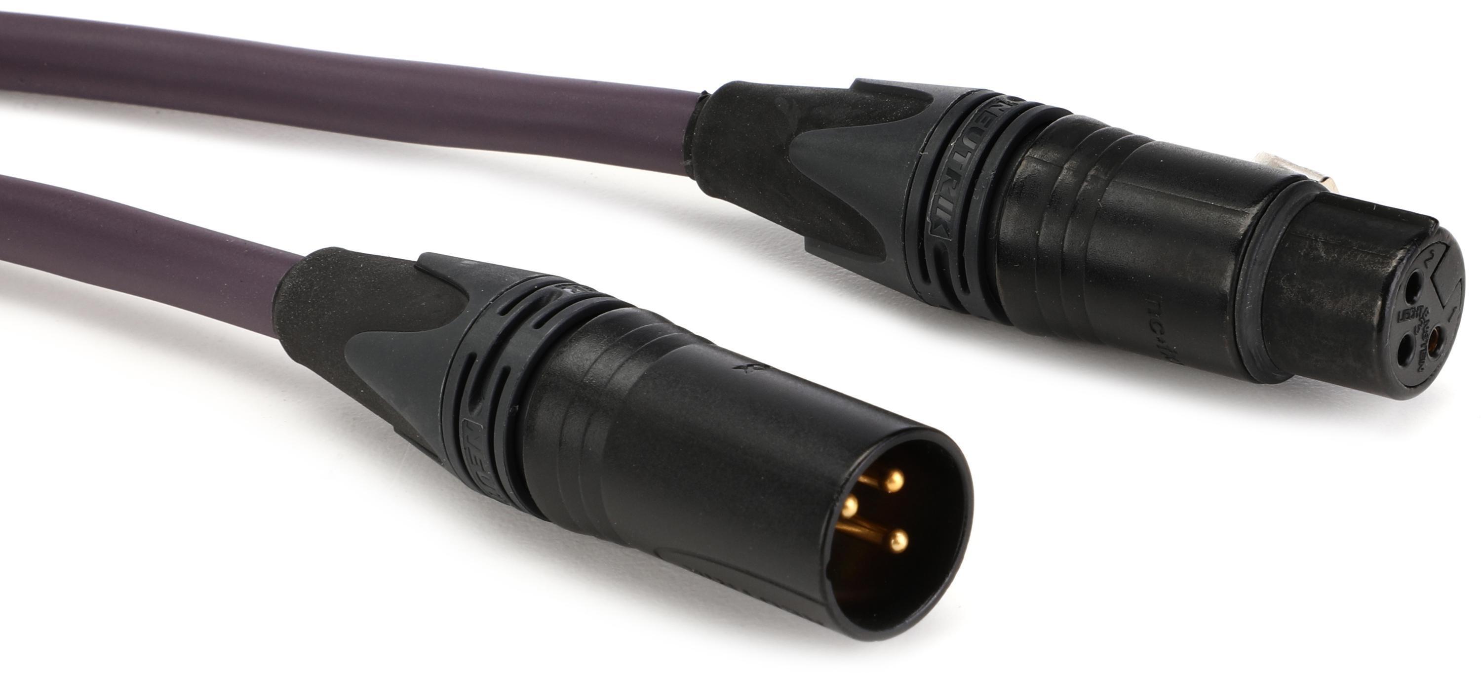 Photo of Asterope AST-P10-XLG Pro Studio XLR Microphone Cable - 10 foot, Burgundy