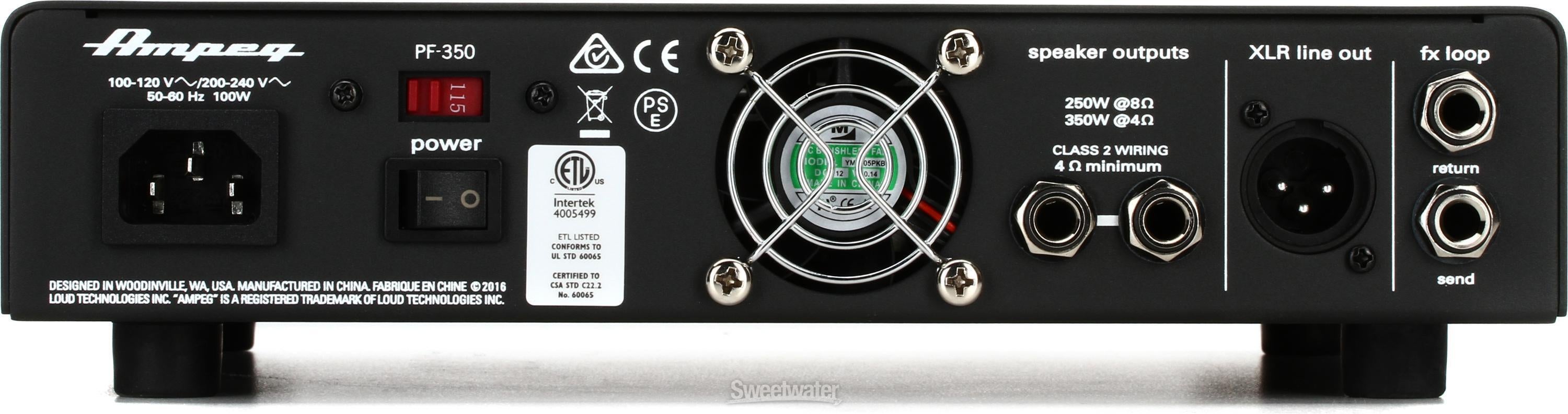 Ampeg PF-350 350-watt Portaflex Bass Head | Sweetwater