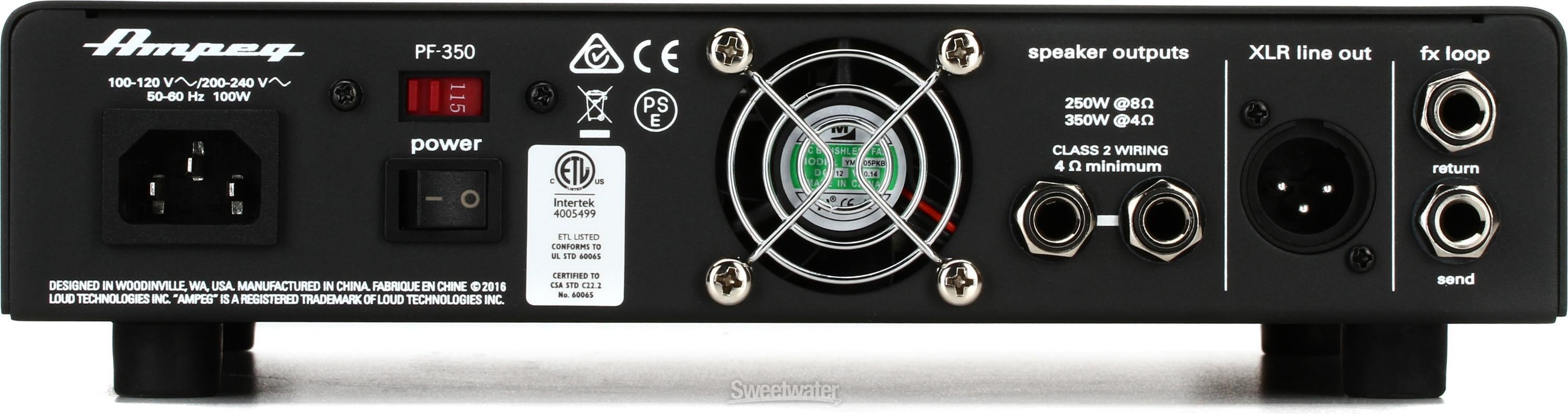 Ampeg PF-350 350-watt Portaflex Bass Head Reviews | Sweetwater