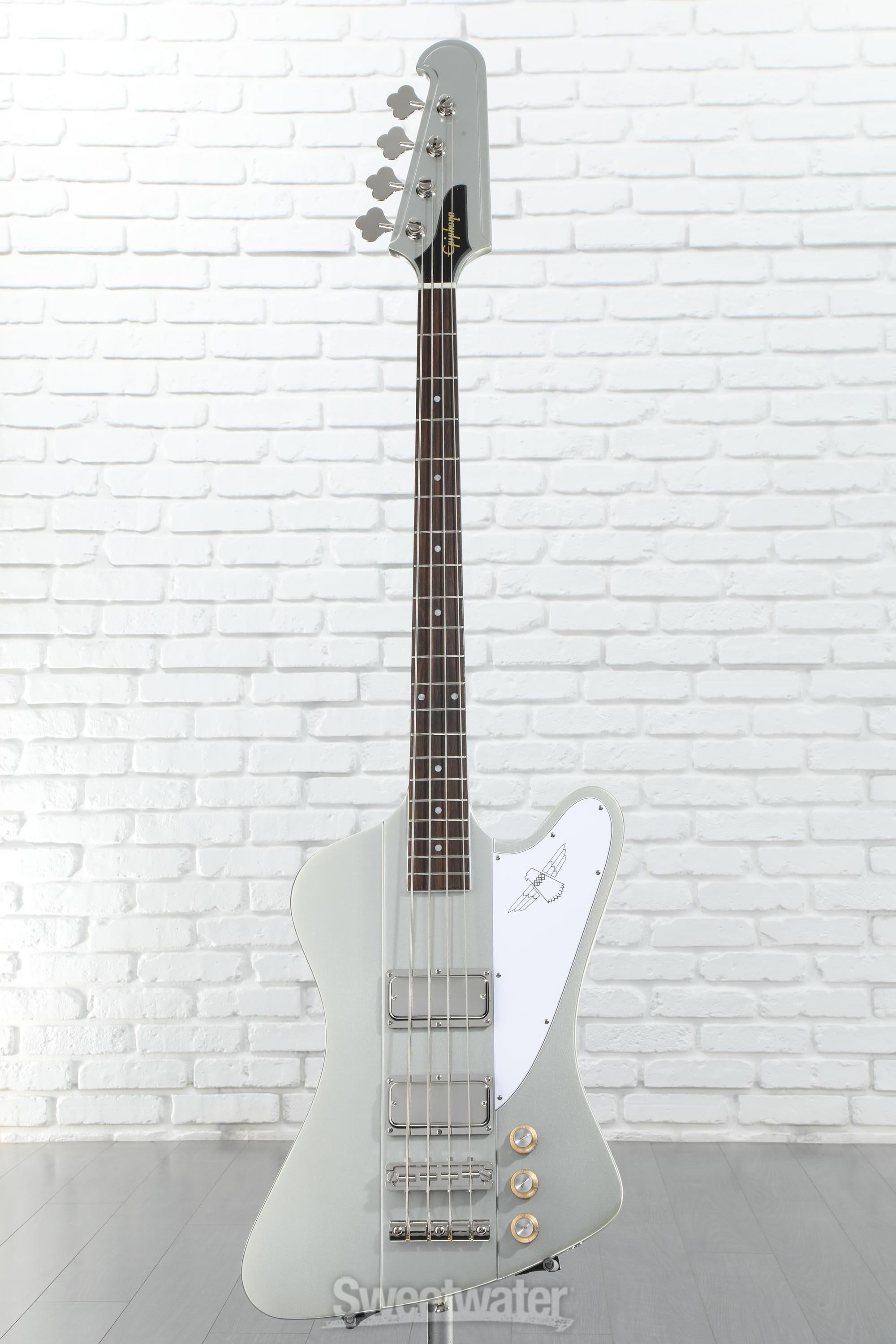 Epiphone Thunderbird '64 Bass Guitar - Silver Mist | Sweetwater Epiphone Thunderbird '64 Bass Guitar - Silver Mist | Sweetwater