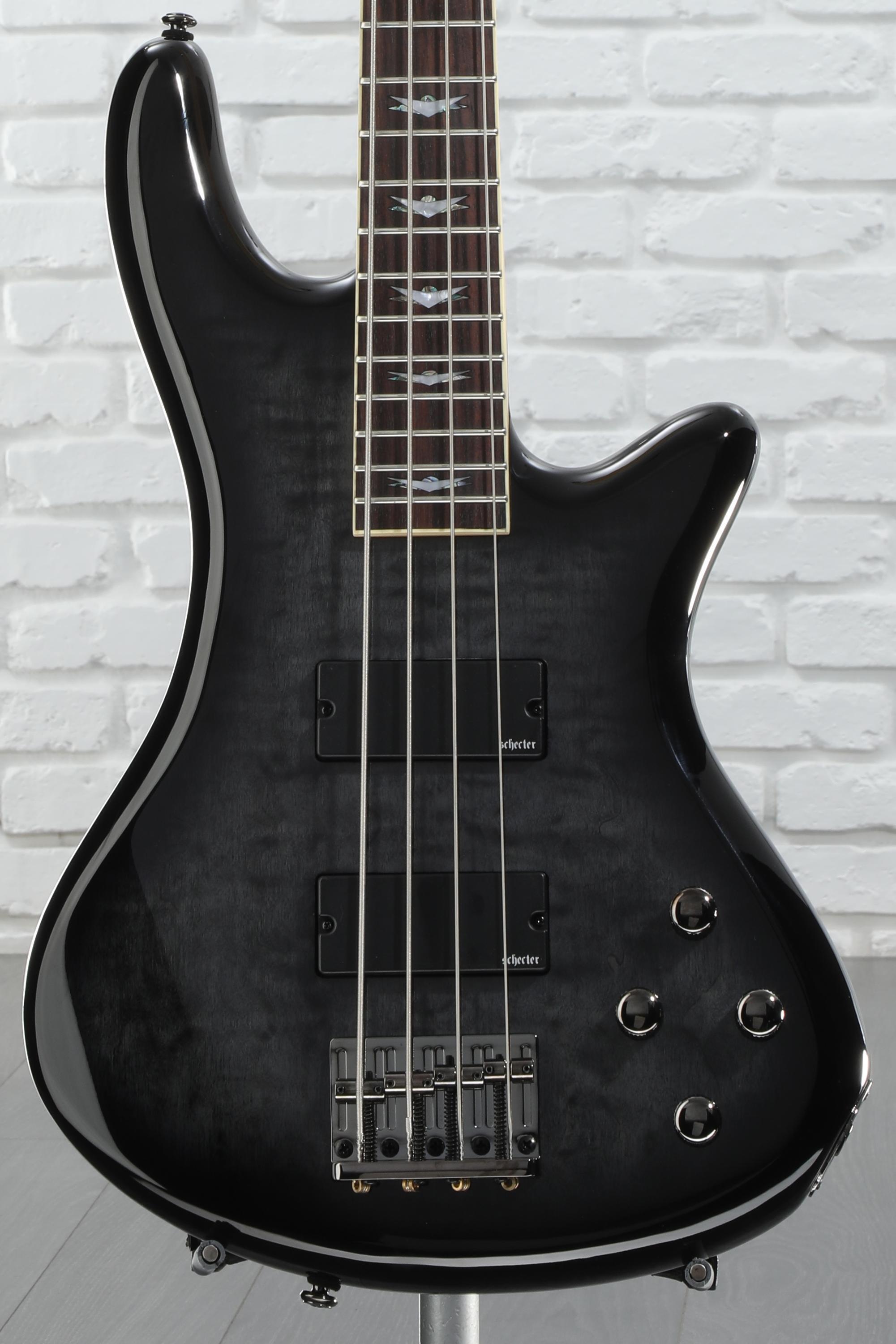 Schecter Stiletto Extreme 4 Bass Guitar - See-Thru Black