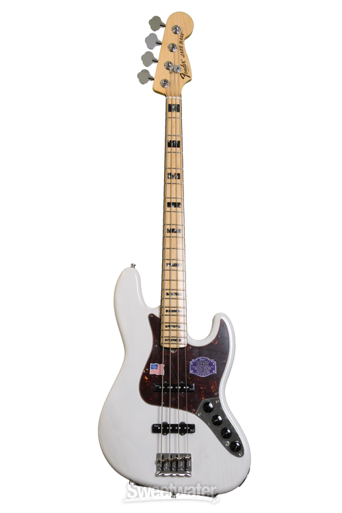 Fender American Deluxe Jazz Bass - White Blonde | Sweetwater Fender American Deluxe Jazz Bass - White Blonde | Sweetwater