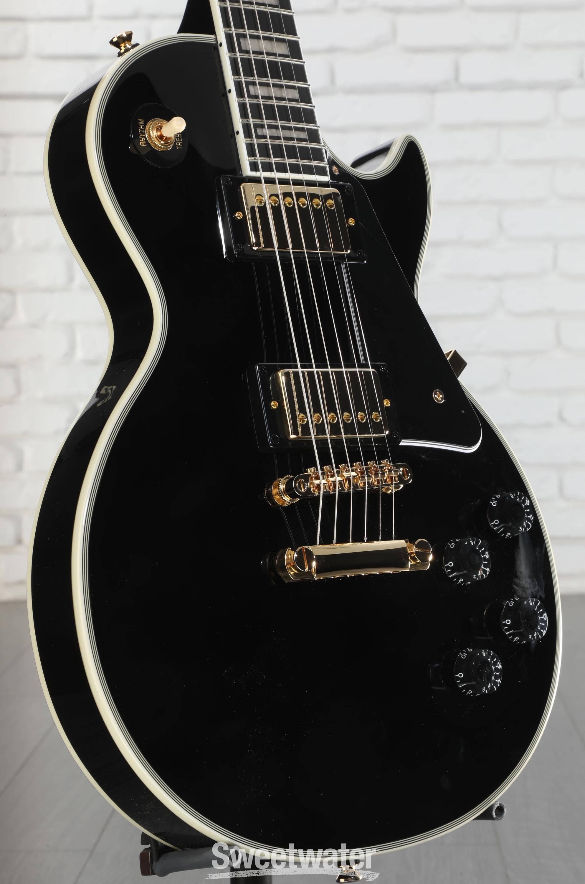 Epiphone Les Paul Custom Electric Guitar - Ebony | Sweetwater