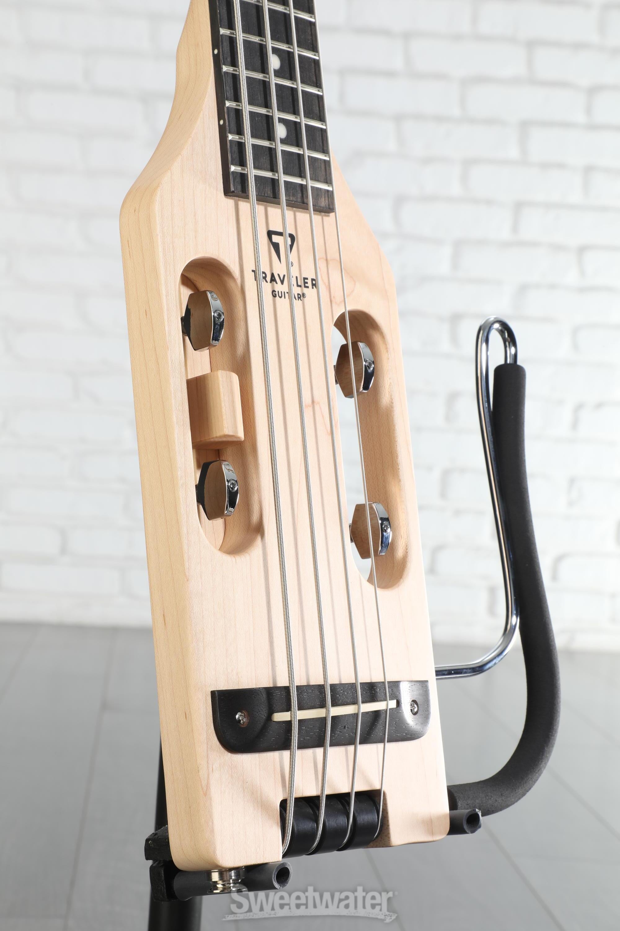 Traveler Guitar Ultra-Light Bass Guitar - Natural Maple | Sweetwater