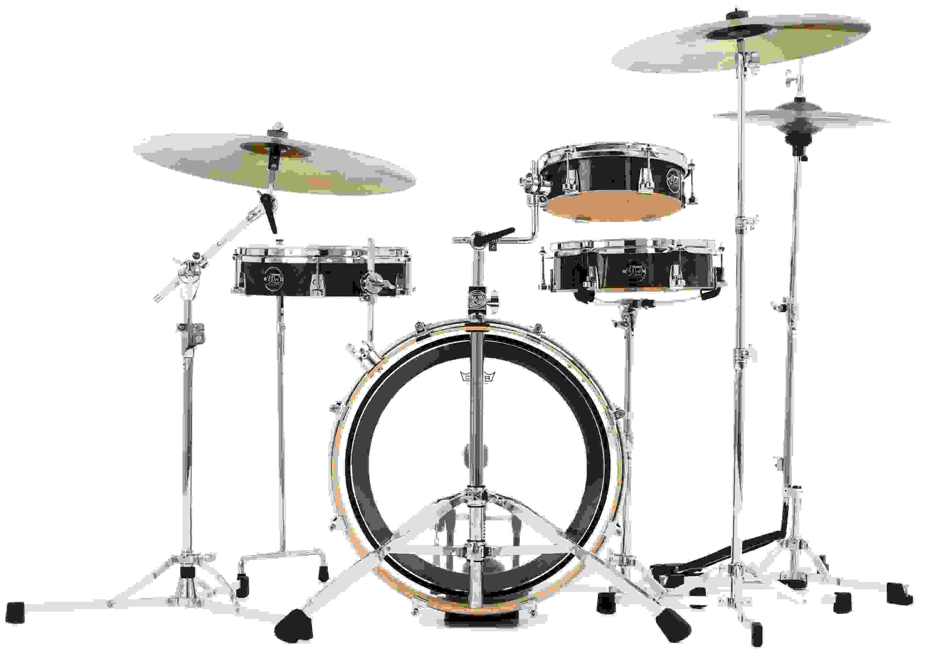 DW Performance Series Low Pro 4-piece Shell Pack - Black Diamond FinishPly