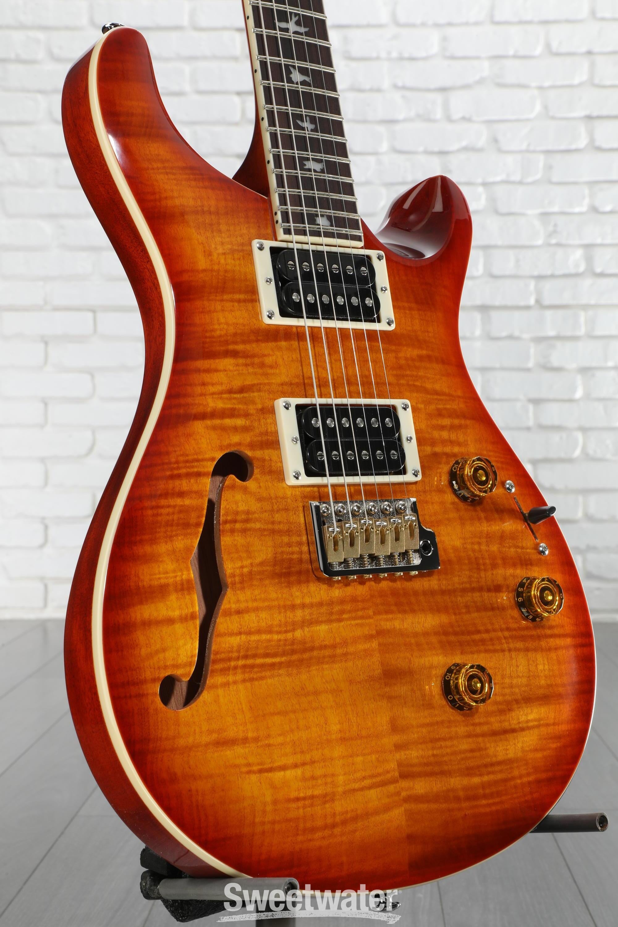 PRS SE Custom 24 Semi-Hollow Piezo Electric Guitar - Vintage