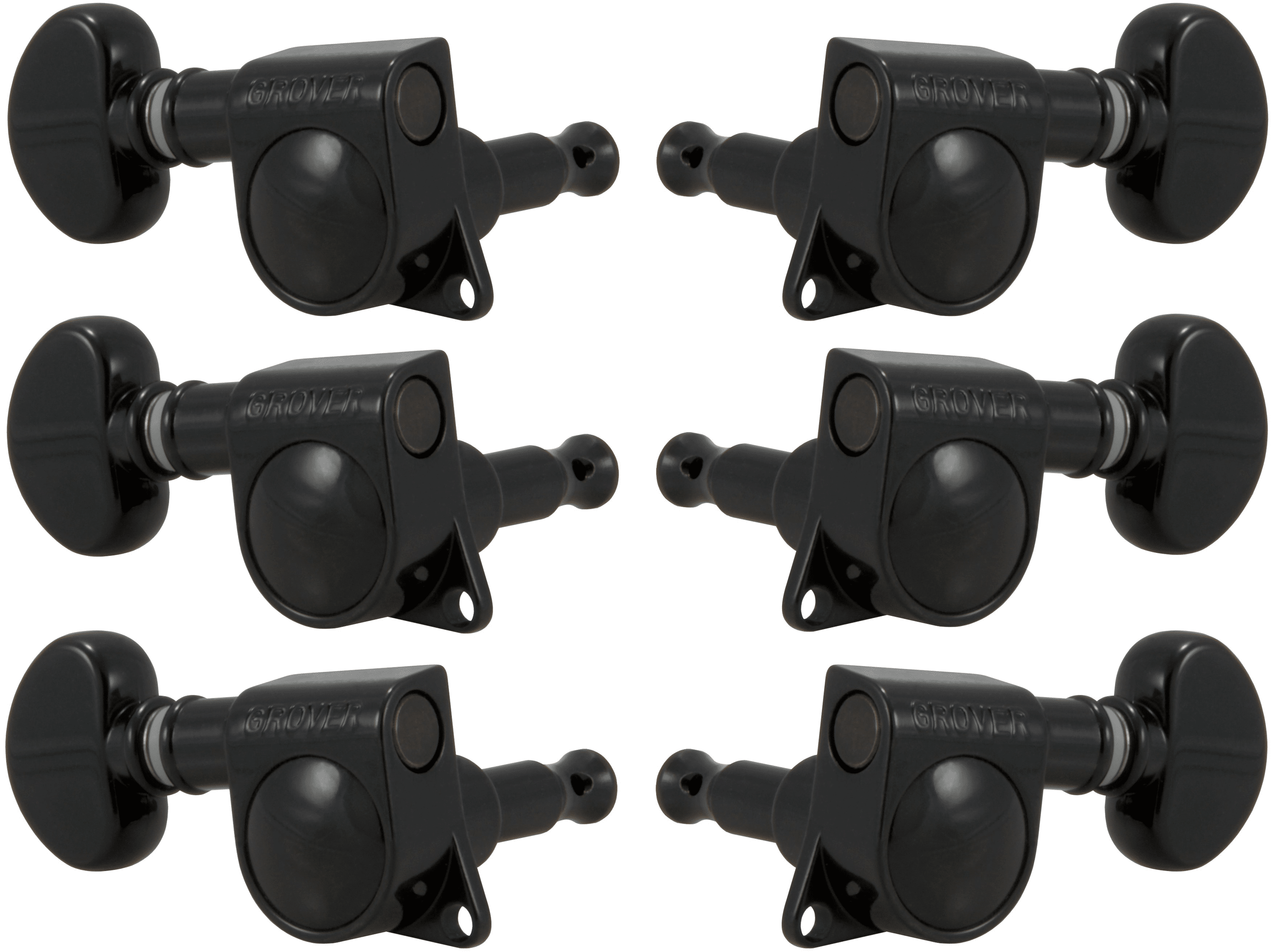 Grover 305BC Mid Size Rotomatic Tuners 3 3 Black Chrome