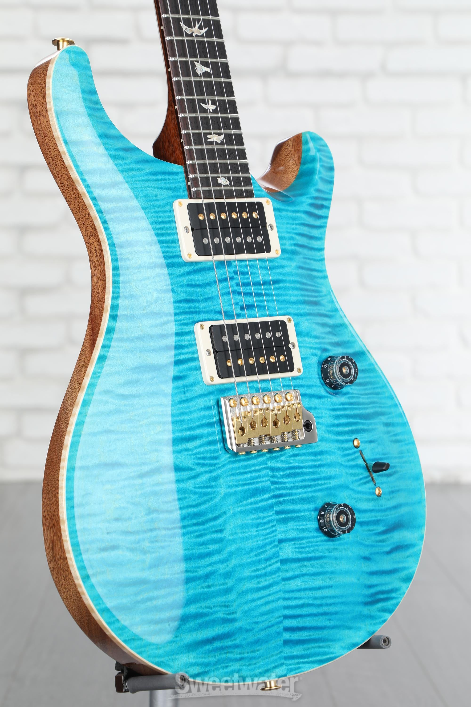 PRS Custom 24 10-Top Electric Guitar - Carroll Blue | Sweetwater