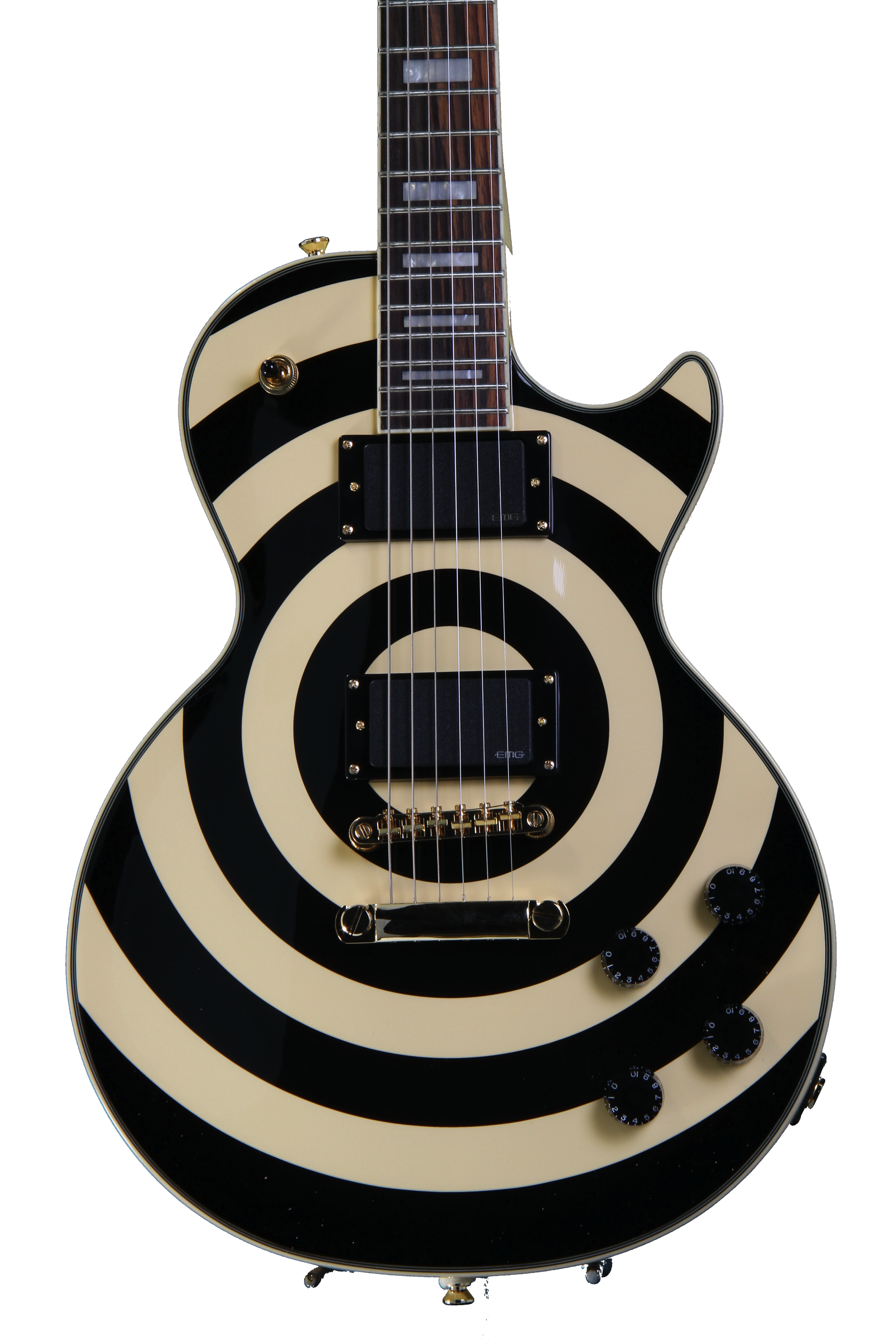 Epiphone ザックワイルド シグネイチャー レスポールカスタム ブルズアイ 工房サンプル展示品放出！Epiphone Zakk Wylde Bullseye Les