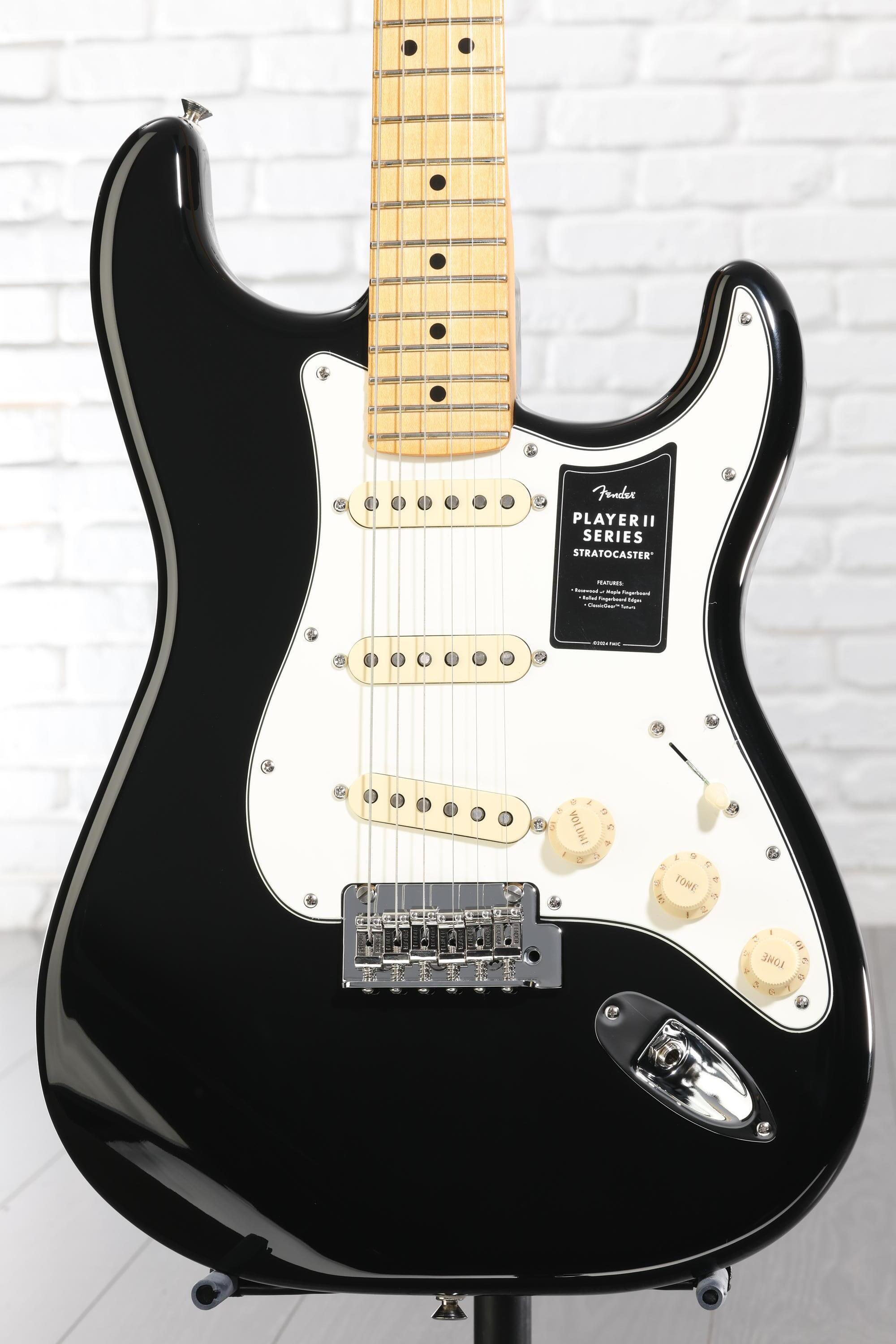 Fender Player II Stratocaster Electric Guitar - Black with Maple
