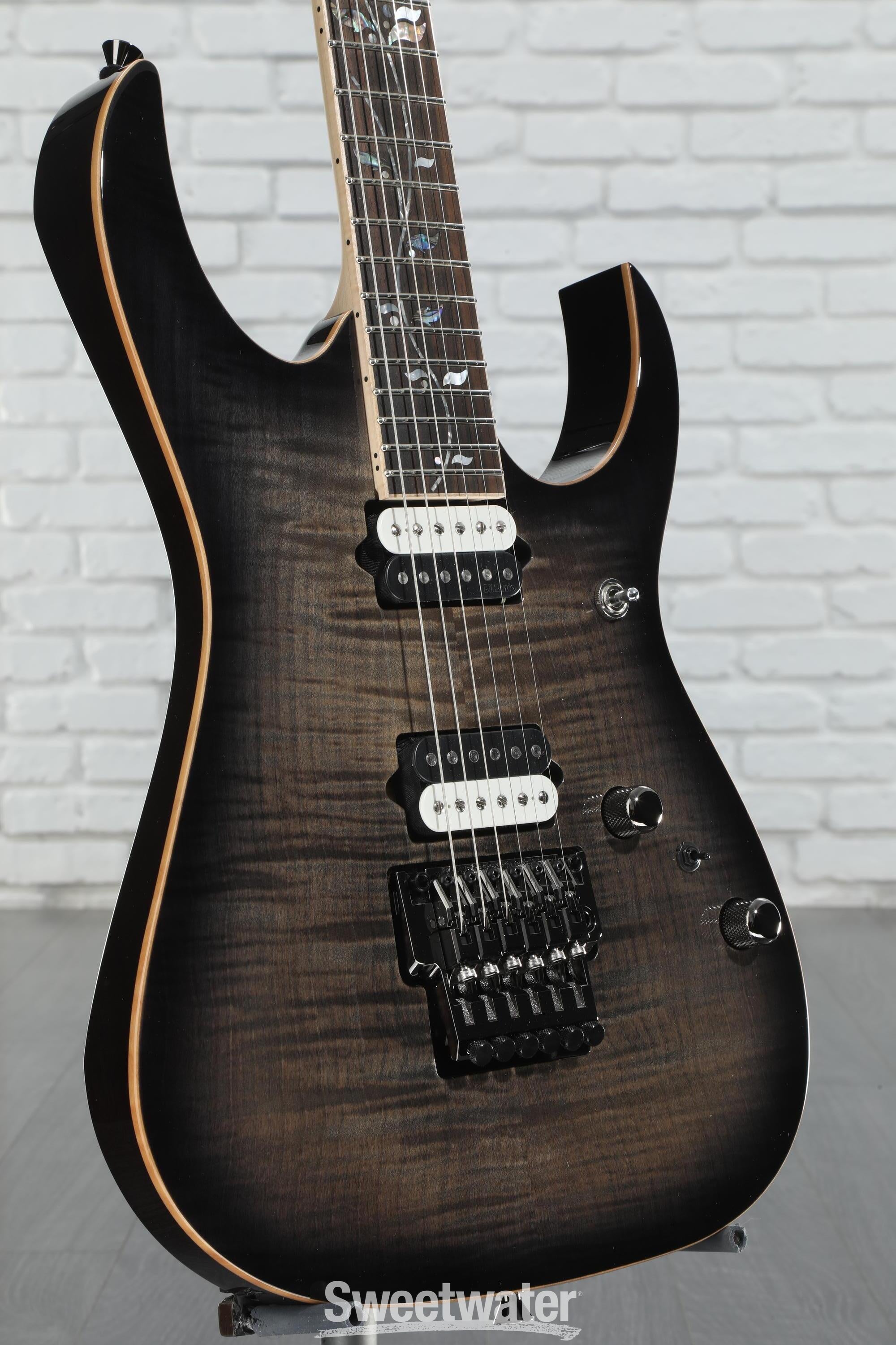 ギター Ibanez RG8520 Ibanez J Custom RG8520 Electric Guitar - Black Rutile | Sweetwater