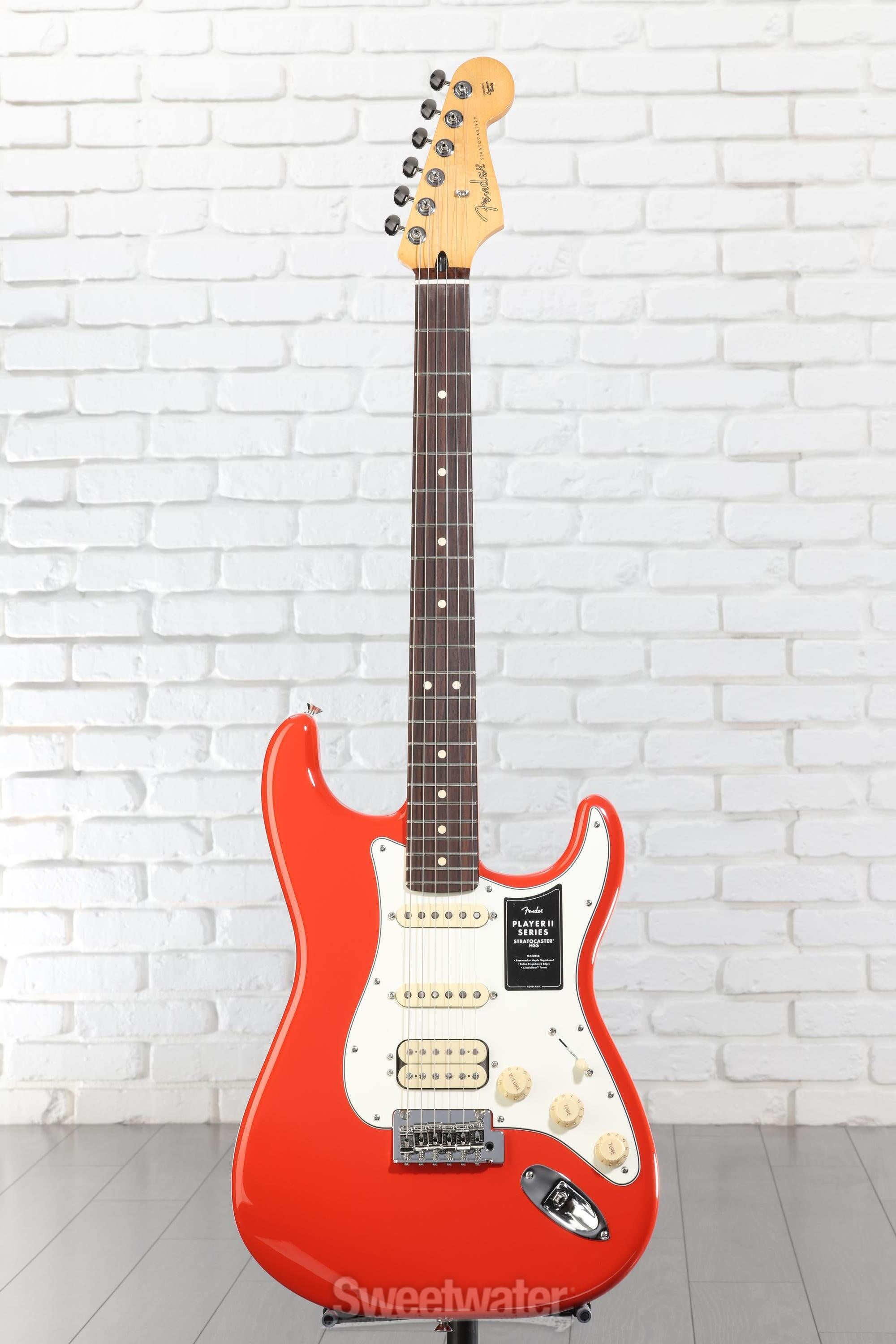 Fender Player II Stratocaster HSS Electric Guitar - Coral Red
