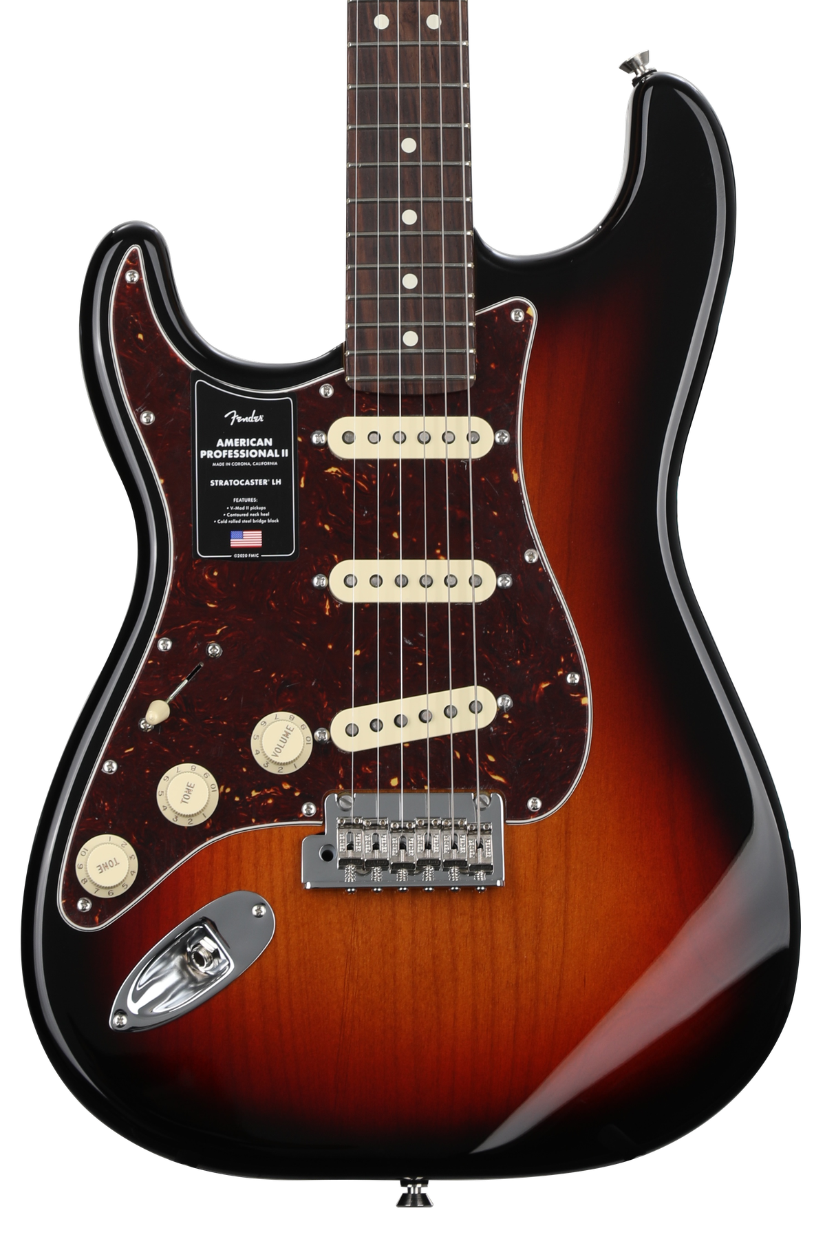 American professional deals stratocaster left handed
