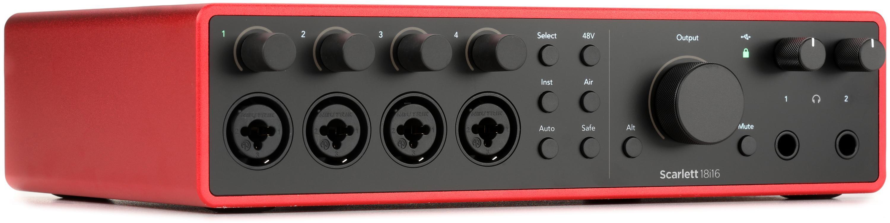 2024 Focusrite Audio Interface Red