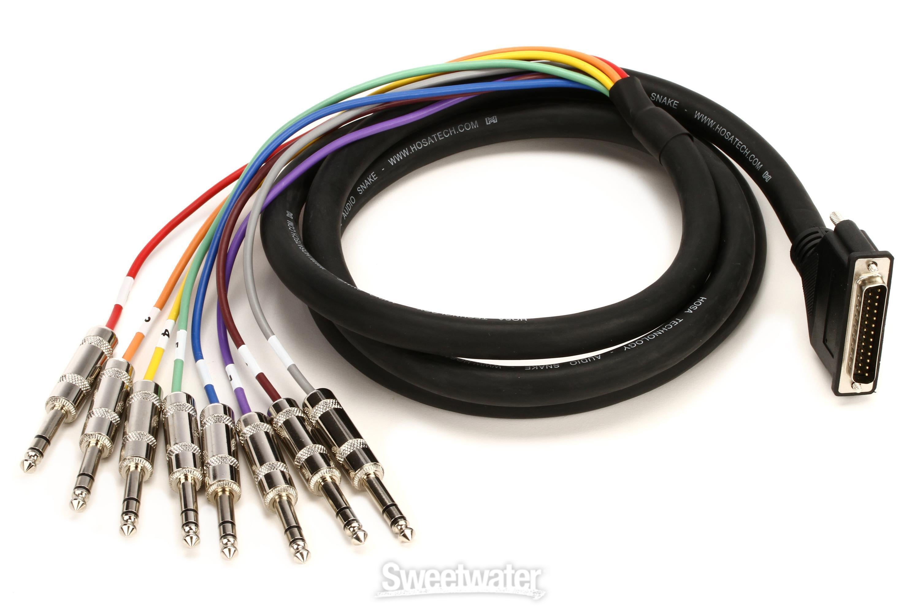 Hosa DTP-802 8-channel DB25 to 1/4 inch TRS Snake - 6.6 foot Hosa DTP-802 8-channel DB25 to 1/4 inch TRS Snake - 6.6 foot