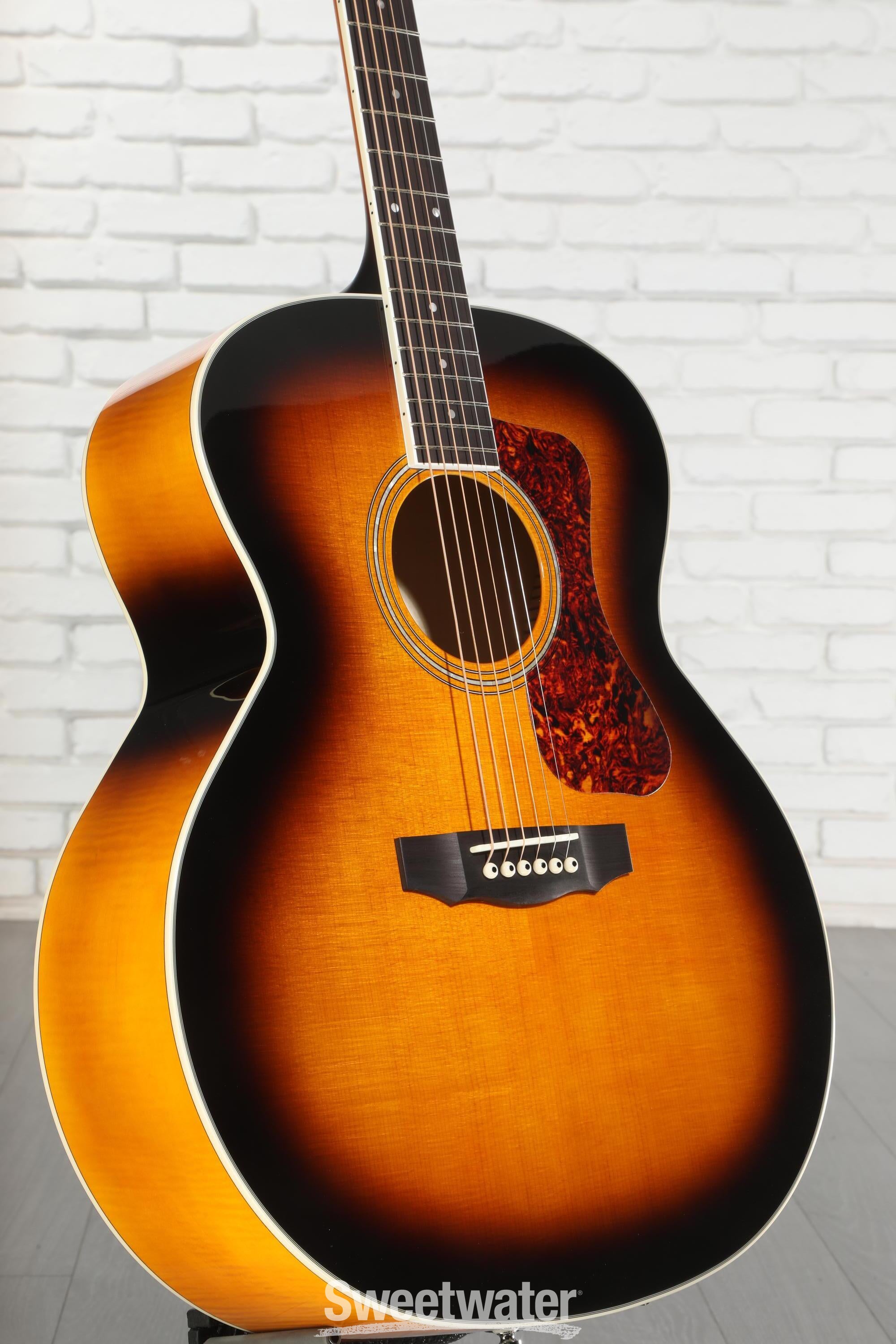 Guild F-250E Deluxe Acoustic-Electric Guitar - Antique Burst