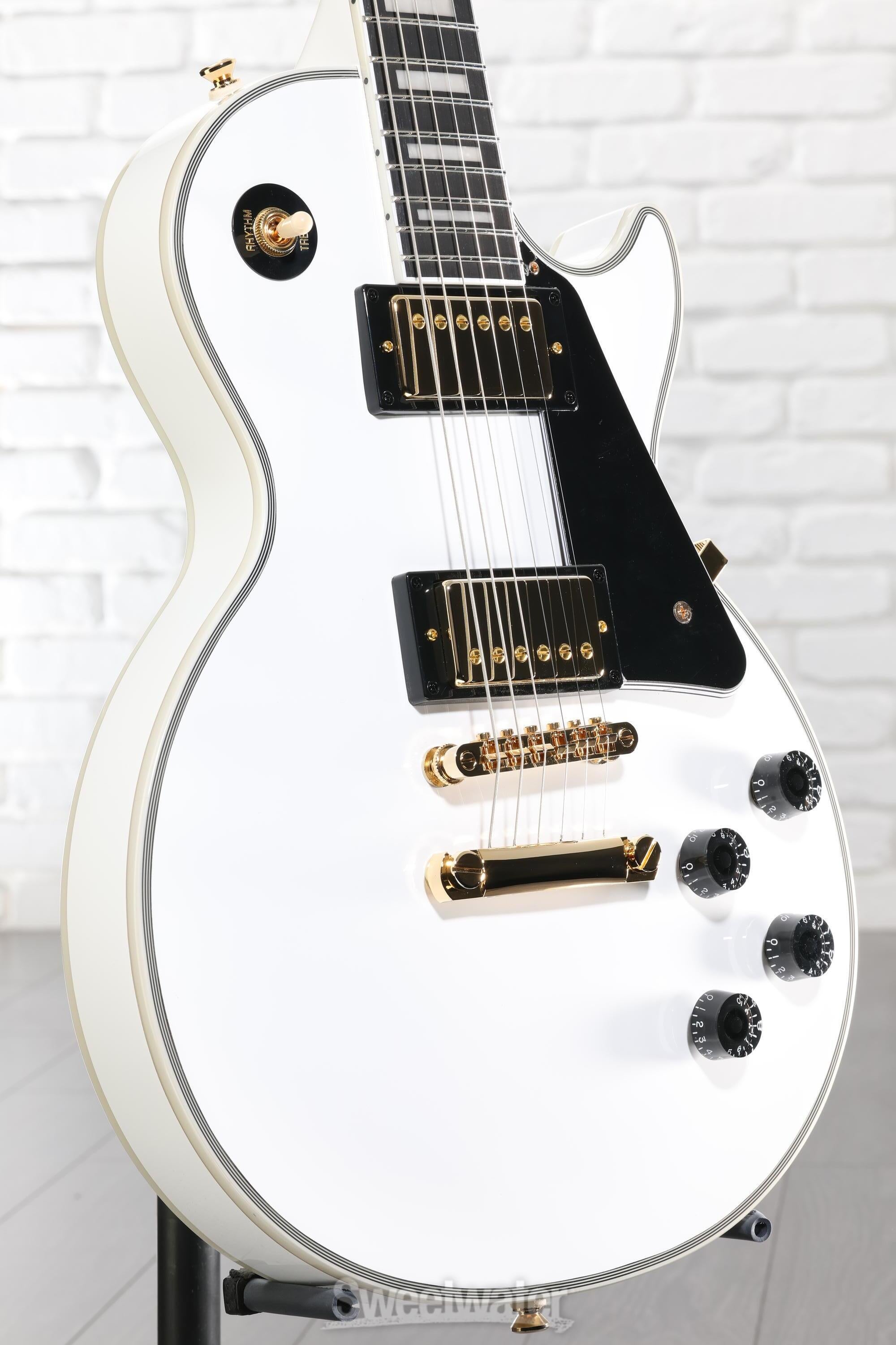 Epiphone Les Paul Custom Electric Guitar - Alpine White | Sweetwater