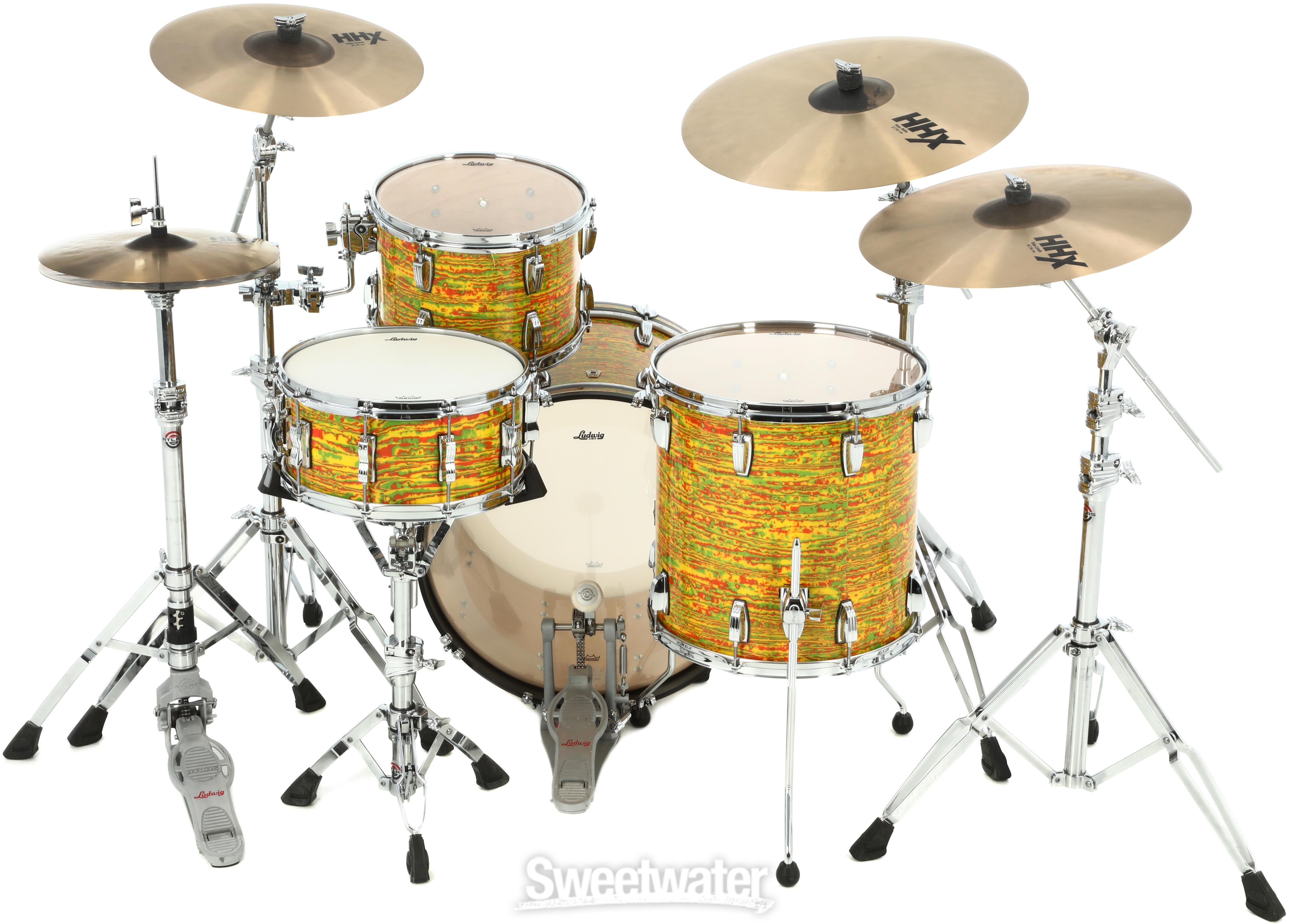 Ludwig Classic Maple Fab 3-piece Shell Pack - Citrus Mod