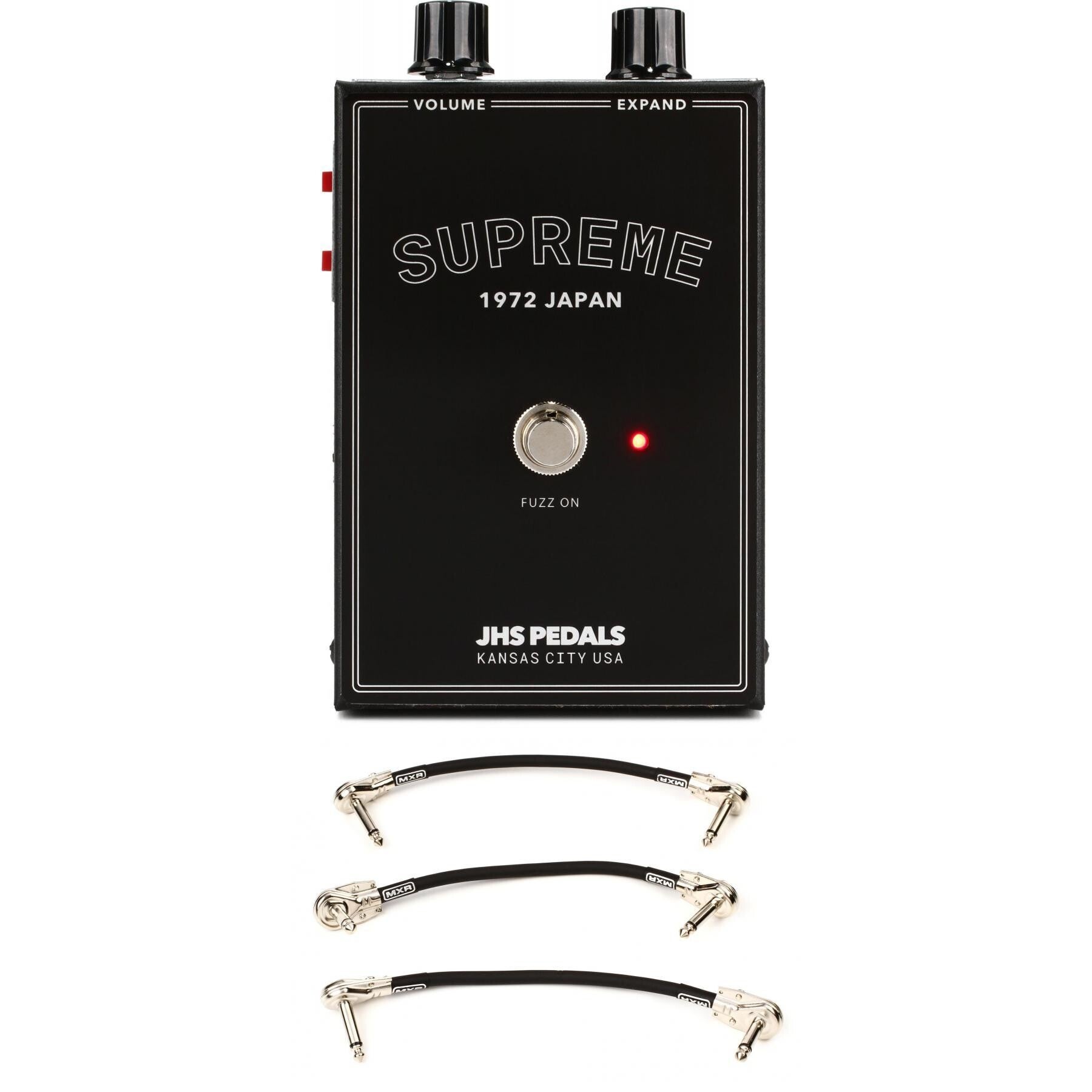 JHS Supreme Fuzz Pedal with 3 Patch Cables | Sweetwater