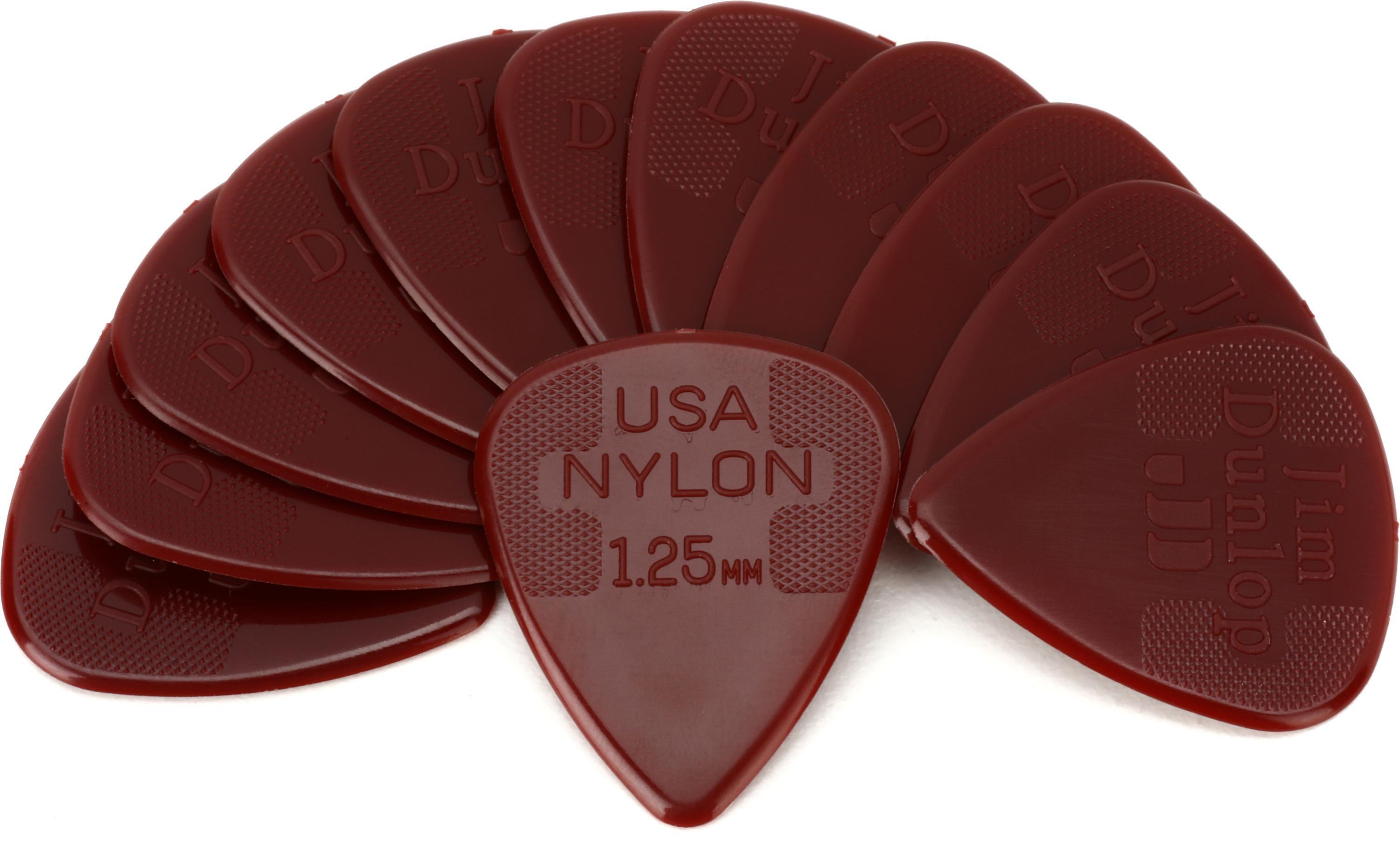 Photo of Dunlop Nylon Standard Picks - 1.25mm, 12-pack