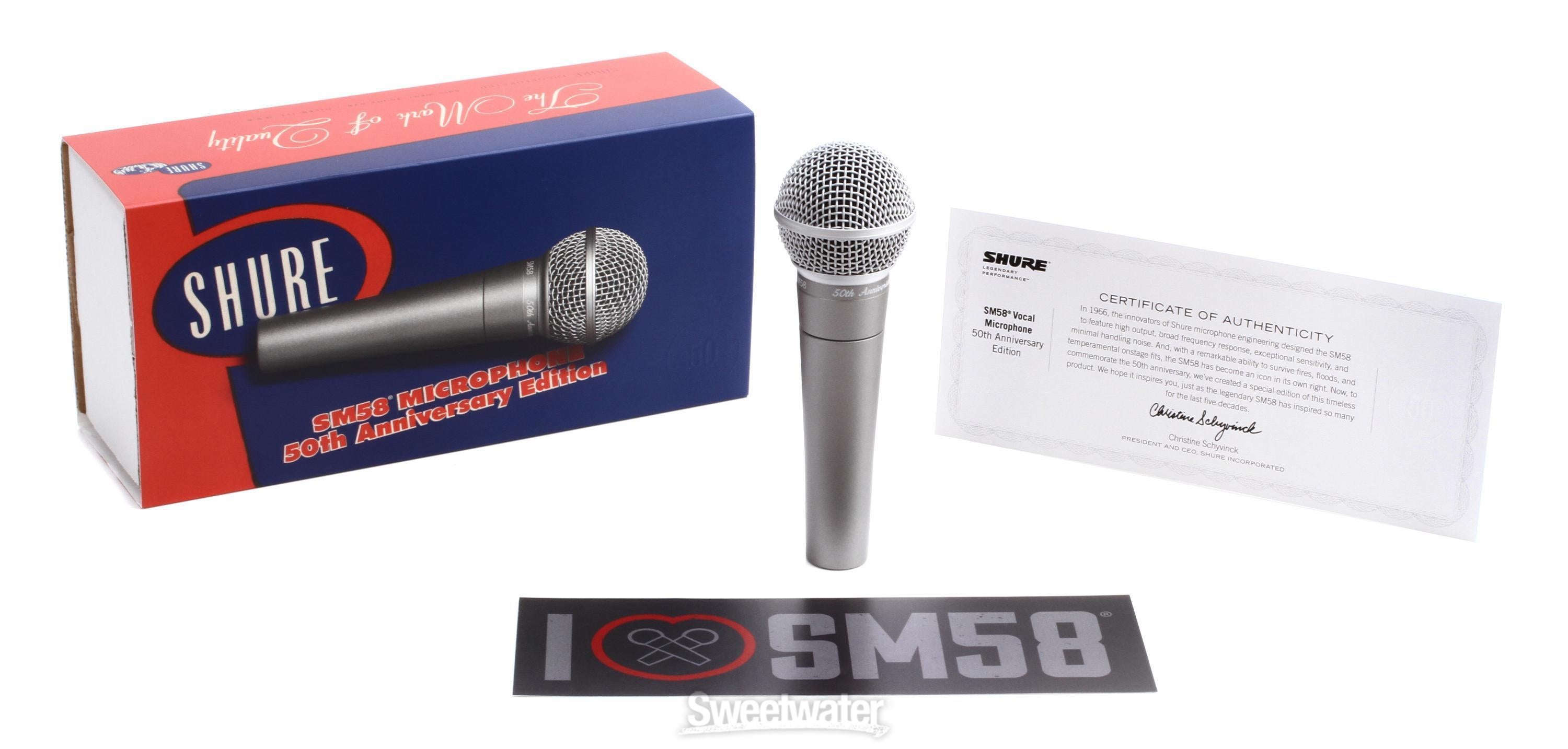 Shure SM58 - 50th Anniversary Limited Edition Reviews | Sweetwater