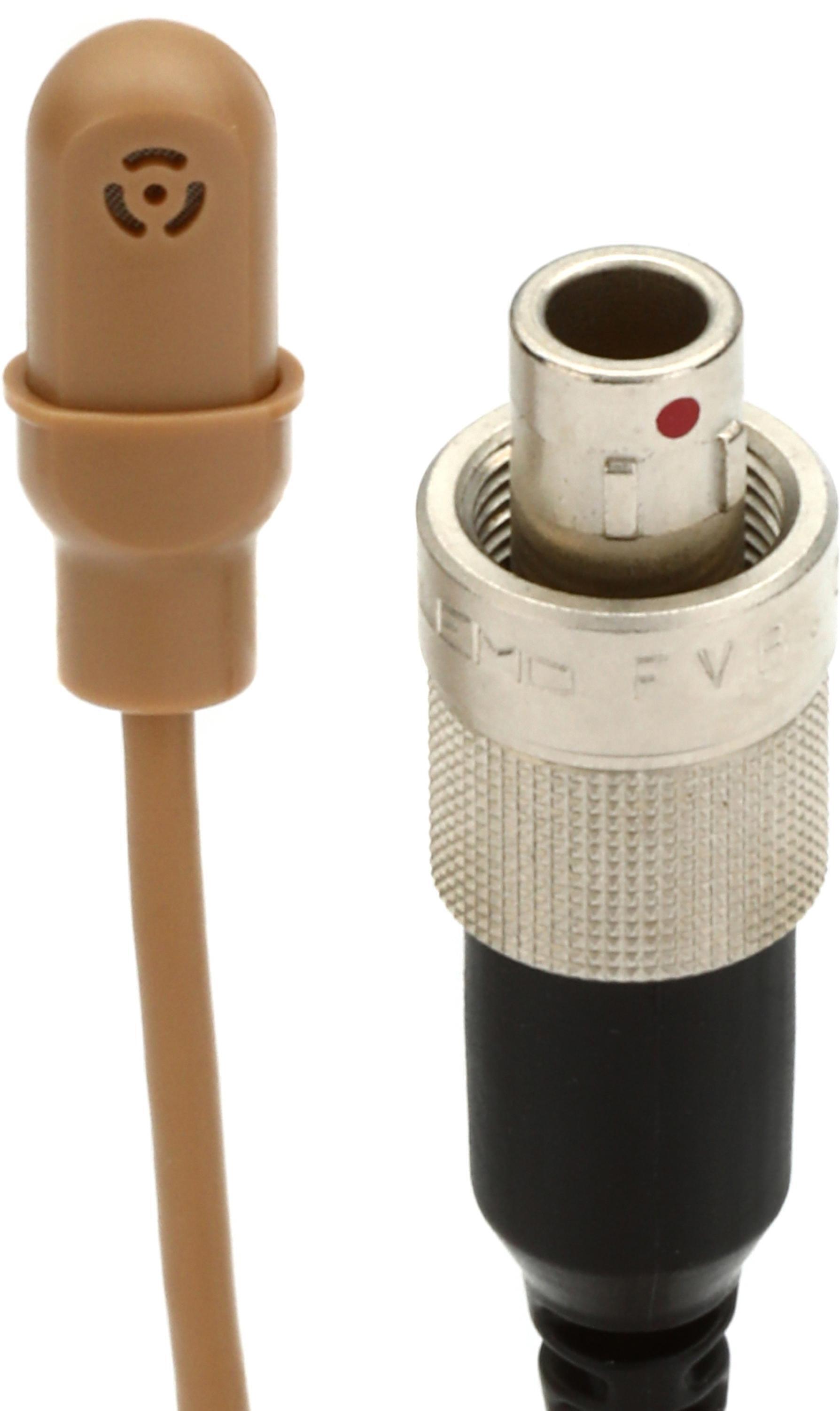 Photo of Shure DuraPlex DL4 Omnidirectional Lavalier Microphone with LEMO3 Connector - Cocoa
