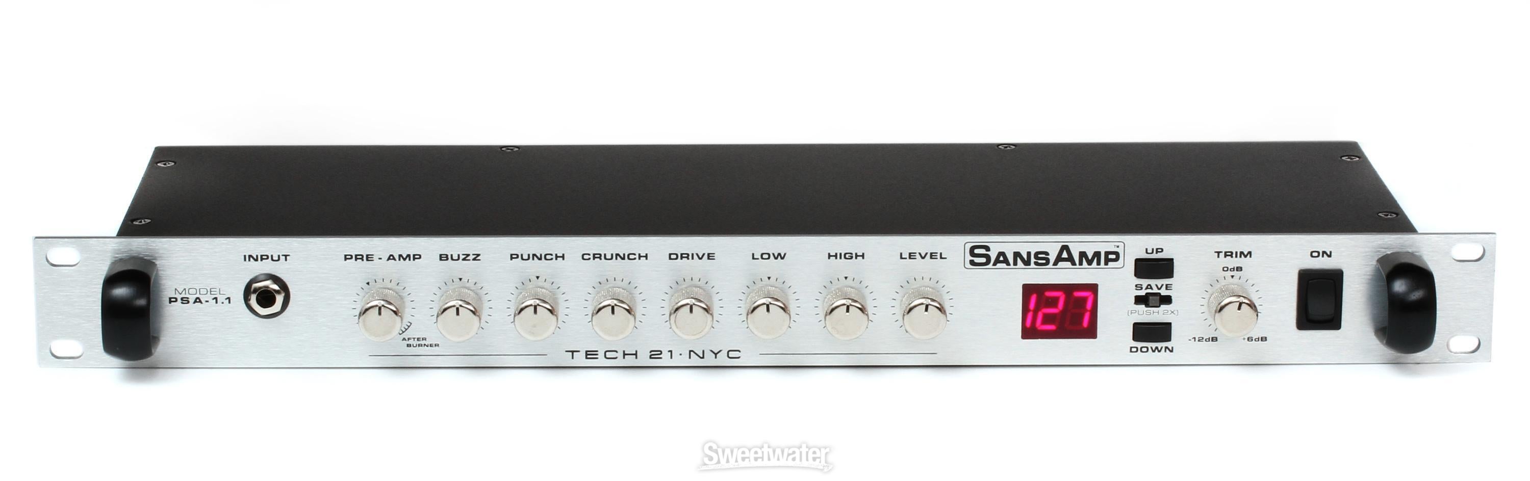 Tech 21 SansAmp PSA-1.1 Analog Tube Amplifier Emulator Pre-Amp