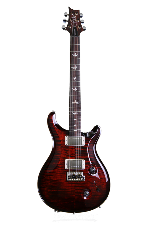 PRS Custom 22 Figured Trem - Fire Red Burst | Sweetwater