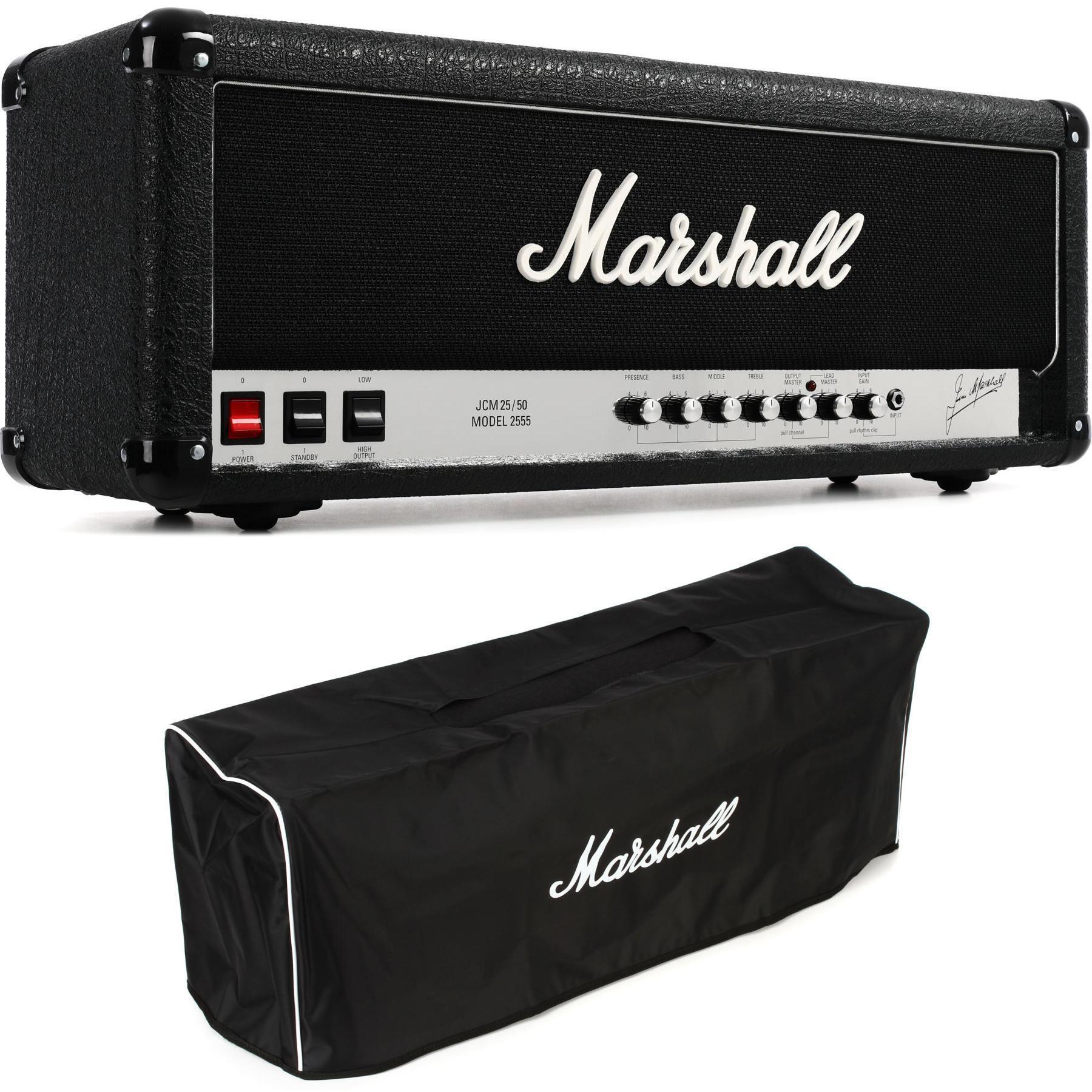 Marshall 2555X Silver Jubilee 100-watt Reissue Tube Head with Cover - Black  Tolex
