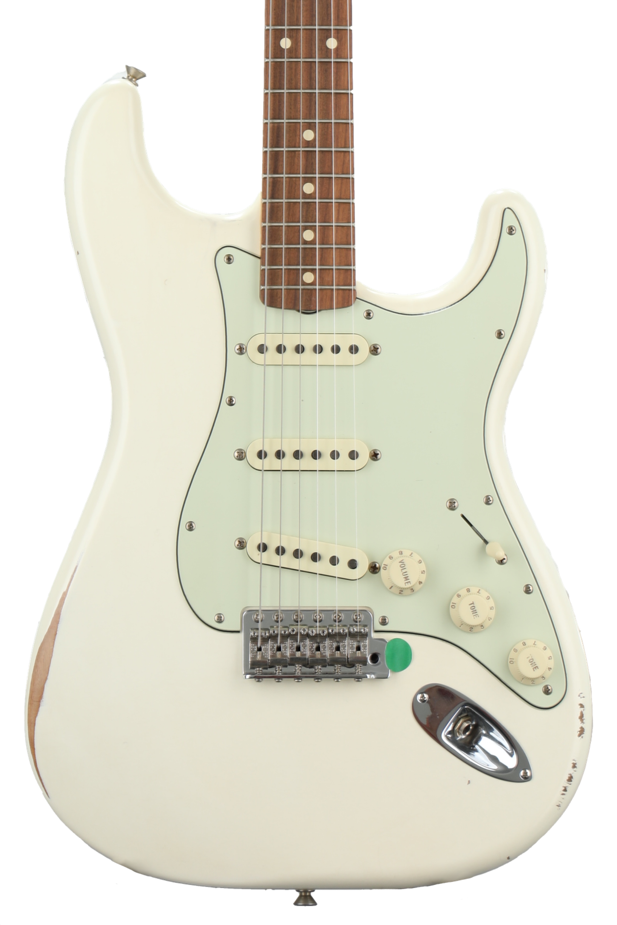 Fender Road Worn '60s Stratocaster - Olympic White with Pau Fender Road Worn '60s Stratocaster - Olympic White with Pau