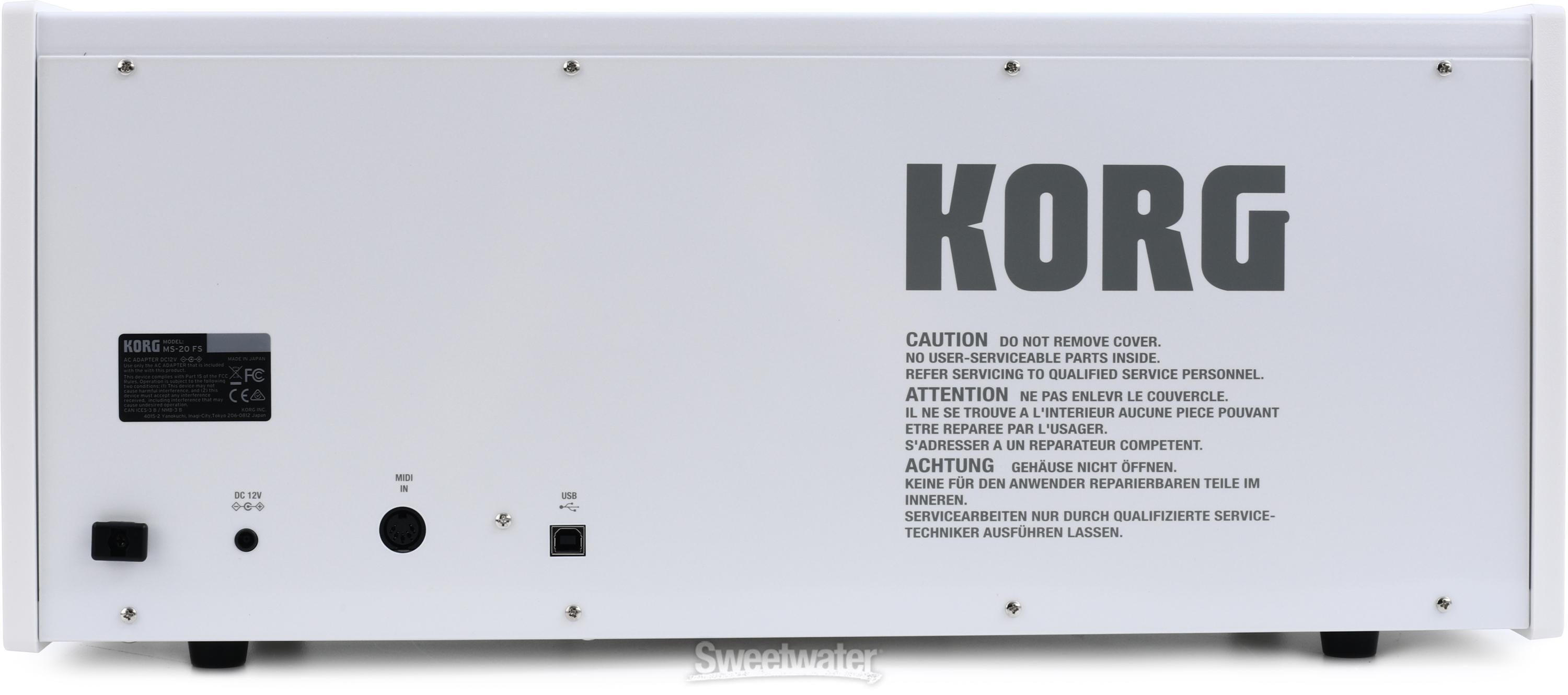 Korg MS-20 FS Analog Synthesizer - White | Sweetwater