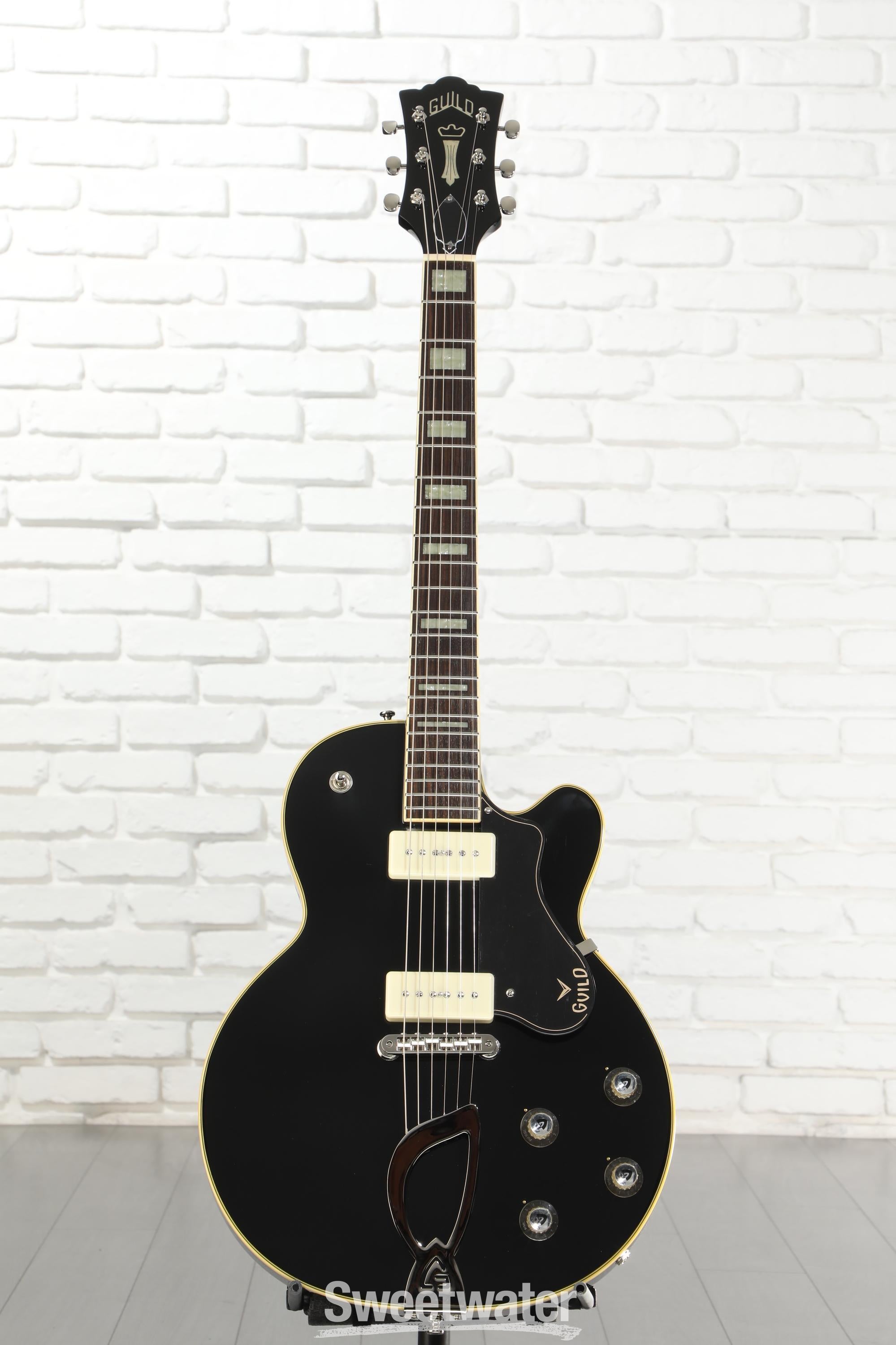 Guild M-75 Aristocrat Hollowbody Electric Guitar - Black | Sweetwater