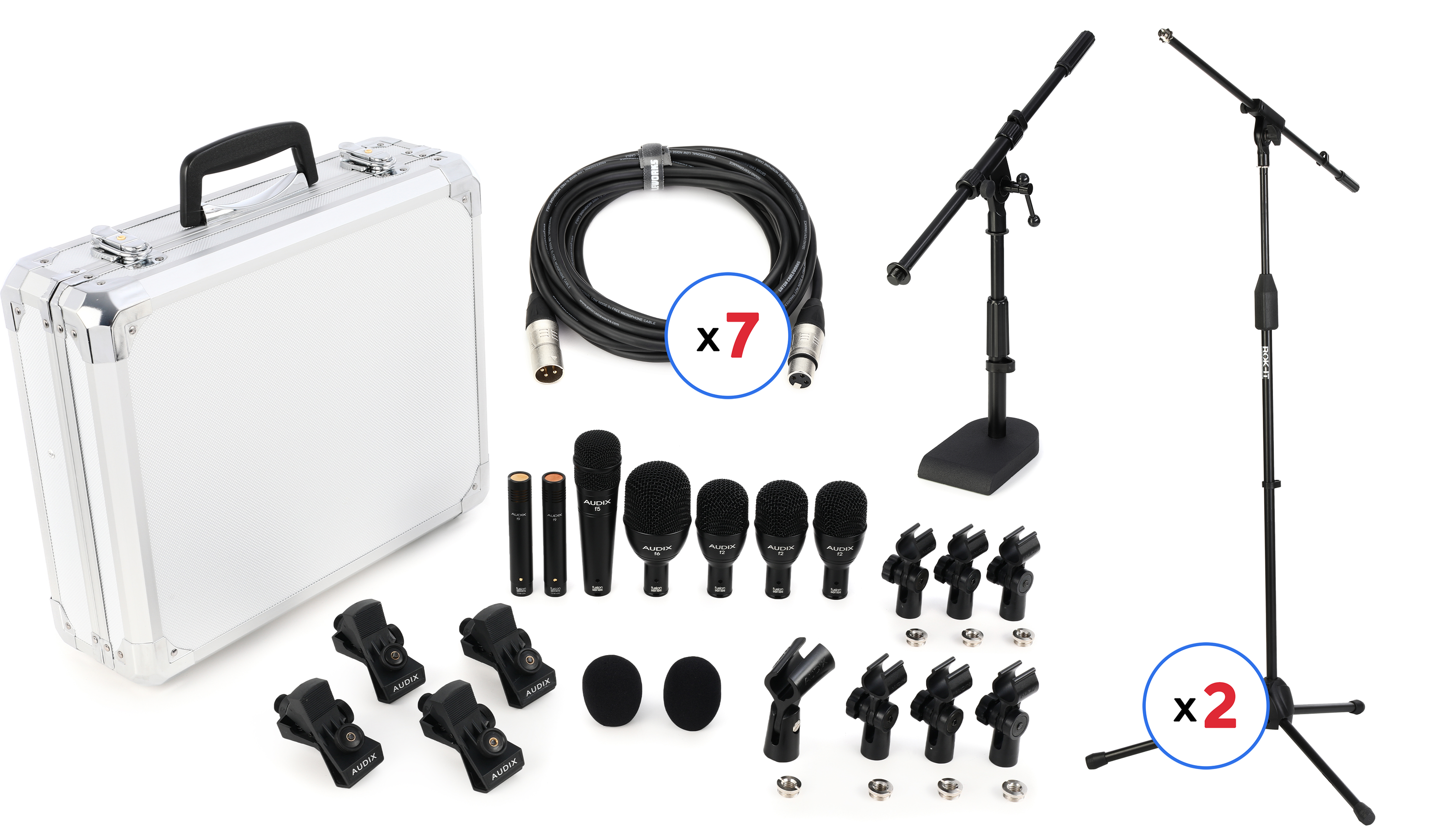 Audix FP7 Drum Bundle with Stands and Cables | Sweetwater