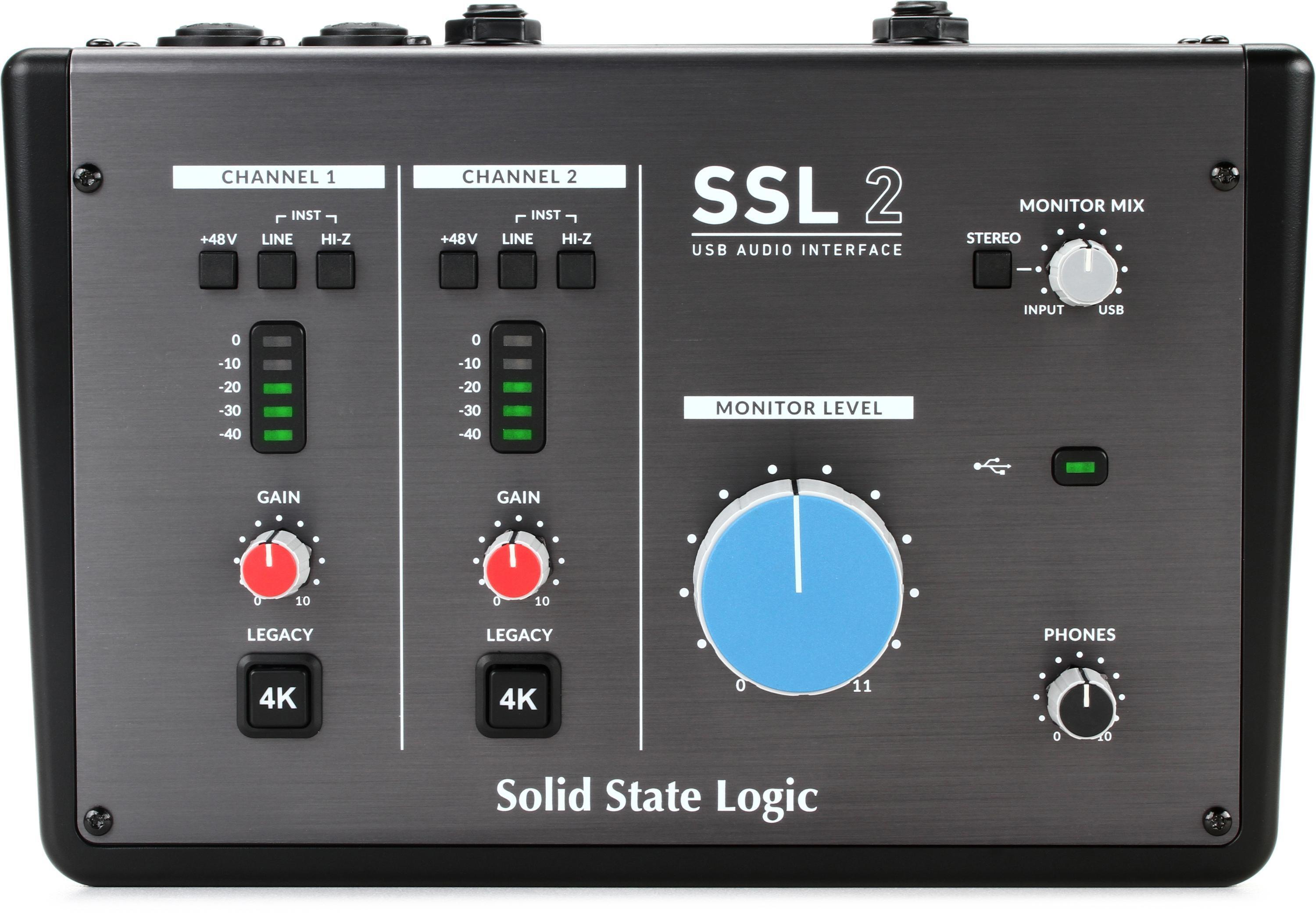 Solid State Logic SSL2 2x2 USB Audio Interface | Sweetwater