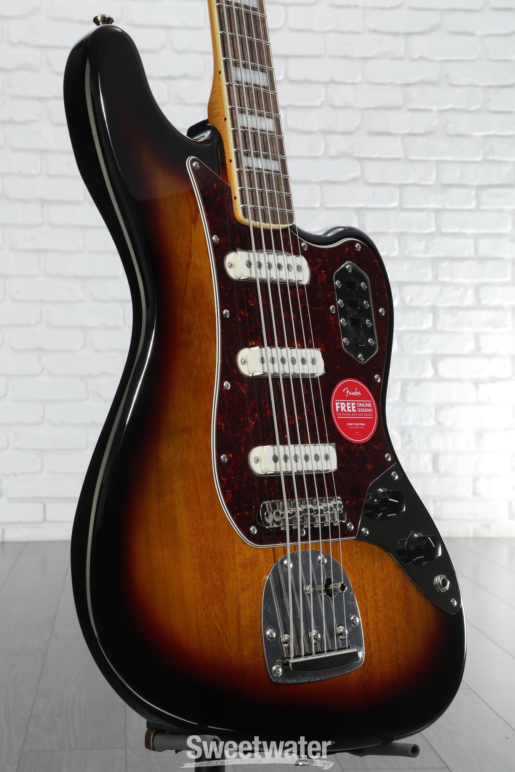 Squier Classic Vibe Bass VI Guitar - 3-tone Sunburst