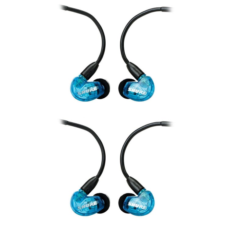 Shure SE215 Sound-isolating Earphones - Blue (2-pack)