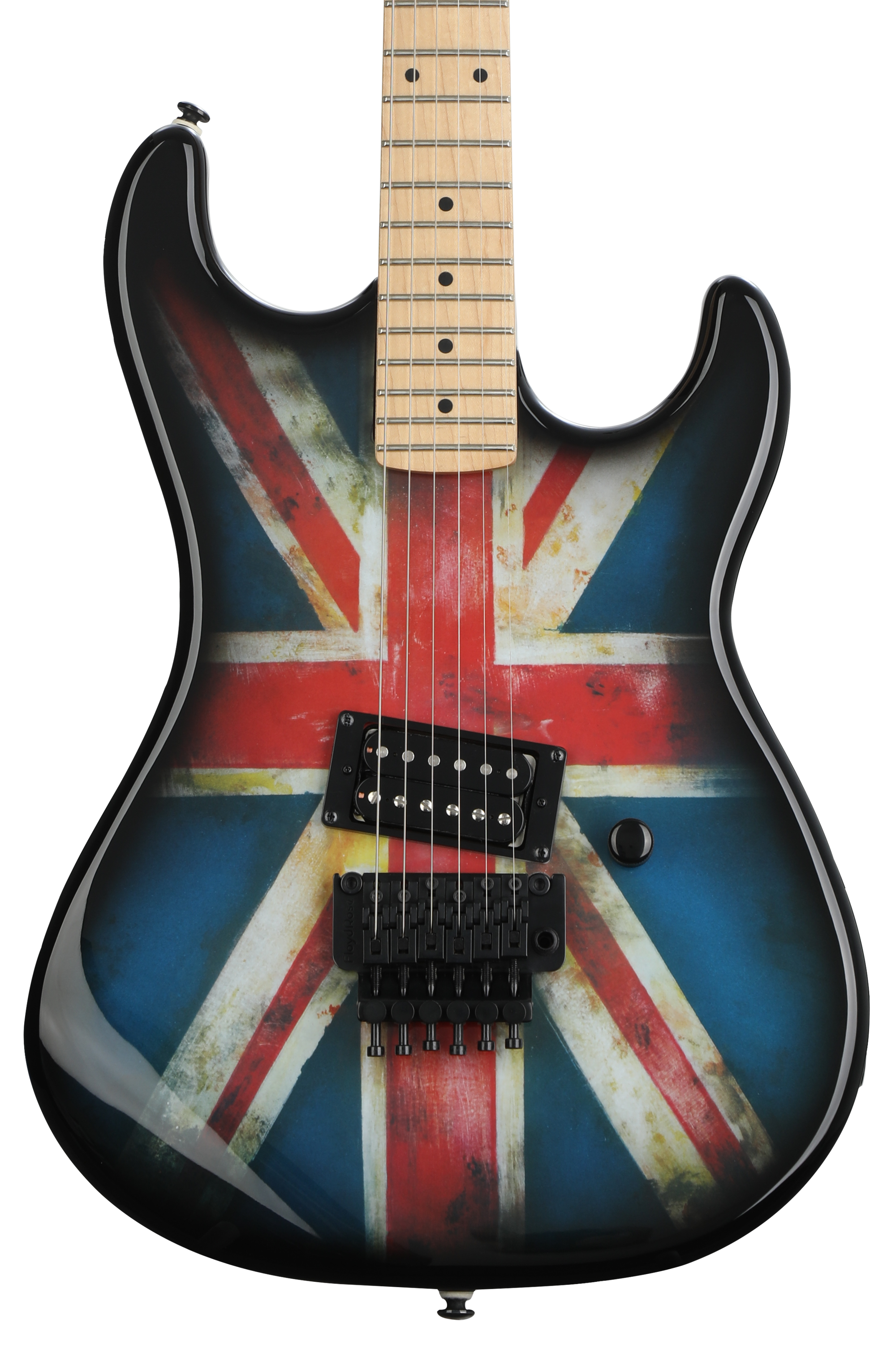 Kramer Nite-V Floyd Rose Electric Guitar - Satin Black | Sweetwater