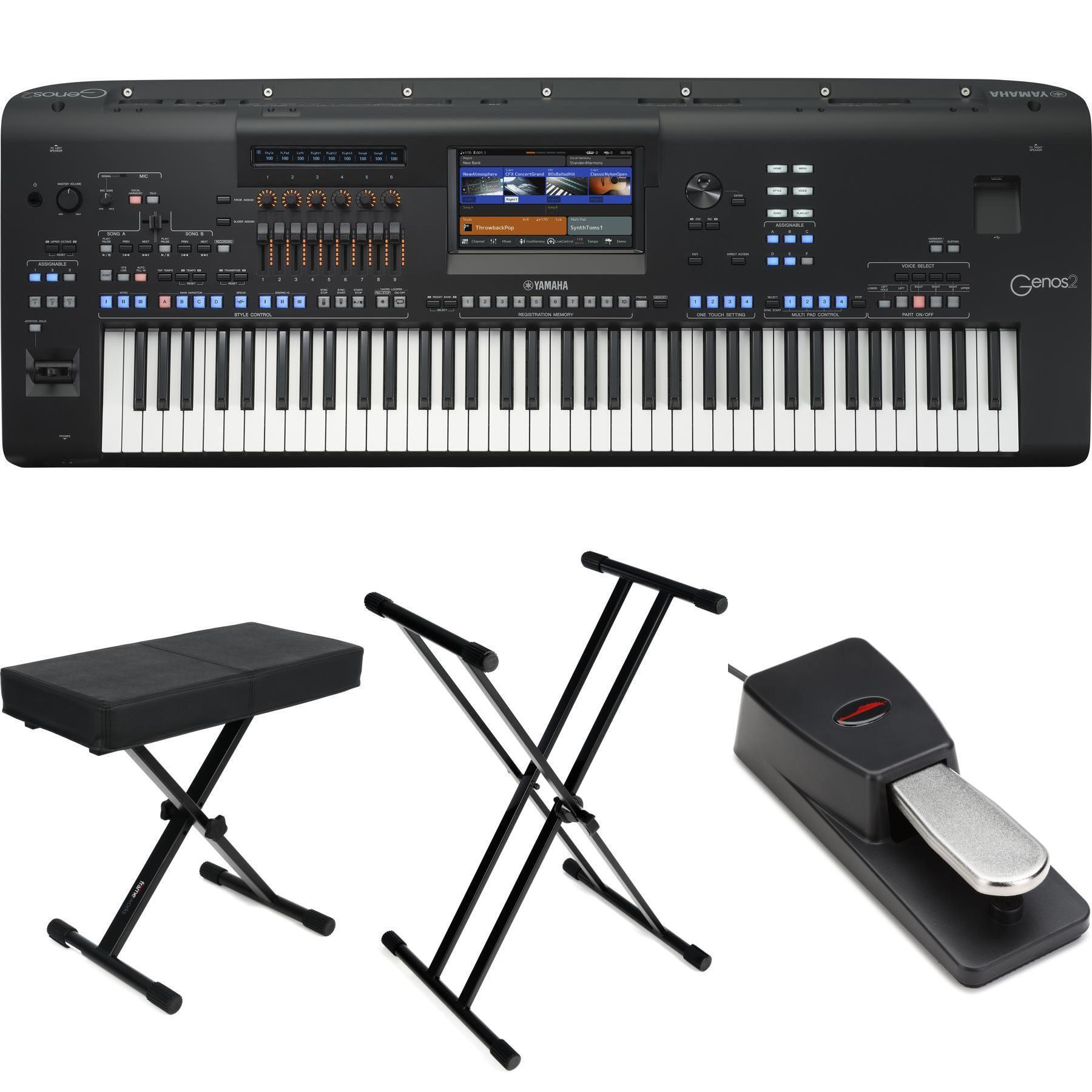 Yamaha Genos2 76-key Arranger Workstation Deluxe Bundle Yamaha Genos2 76-key Arranger Workstation Deluxe Bundle