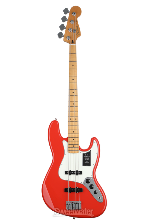 Fender Player II Jazz Bass - Coral Red with Maple Fingerboard
