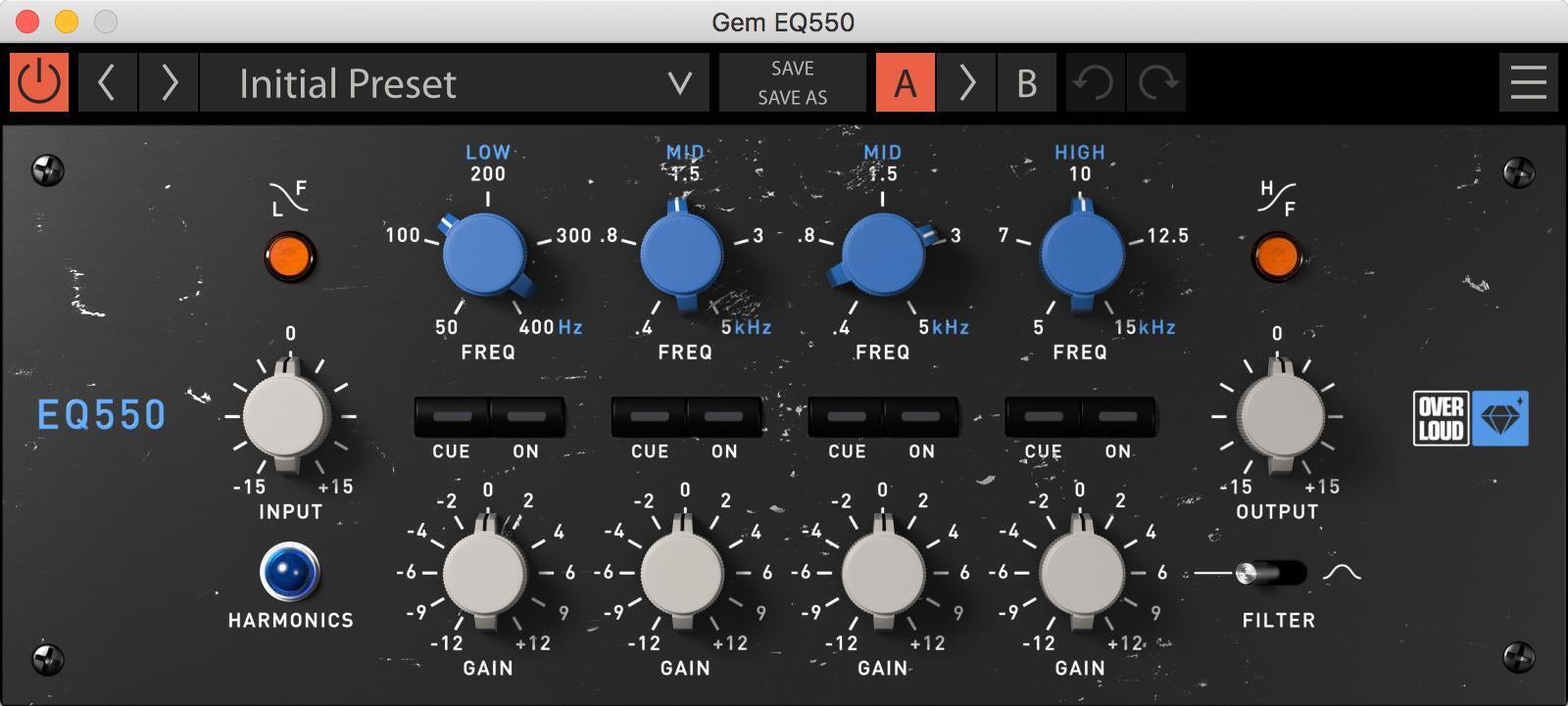 Photo of Overloud EQ550 Proportional Q EQ Plug-in