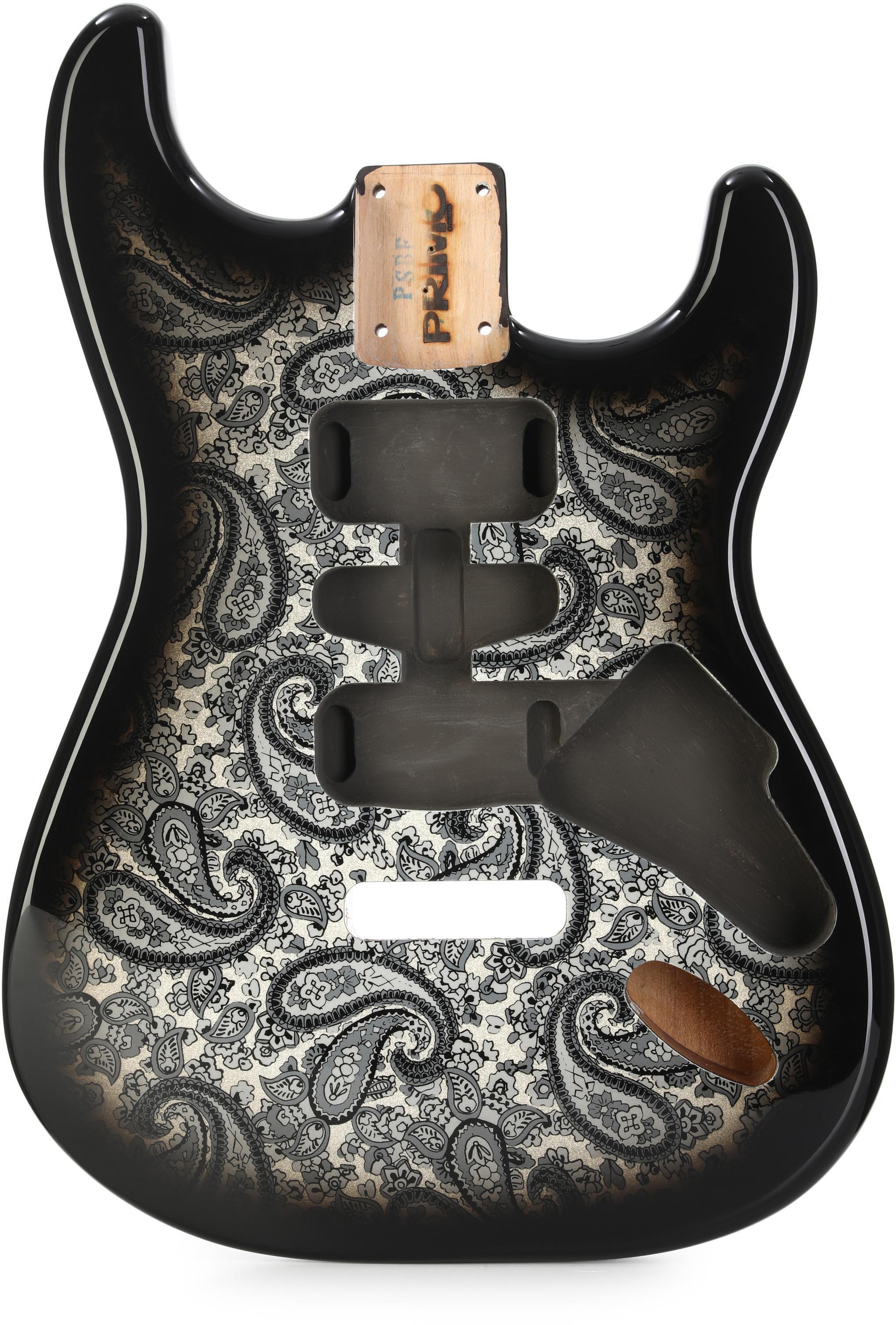 Fender Deluxe Series Stratocaster Body - Black | Sweetwater
