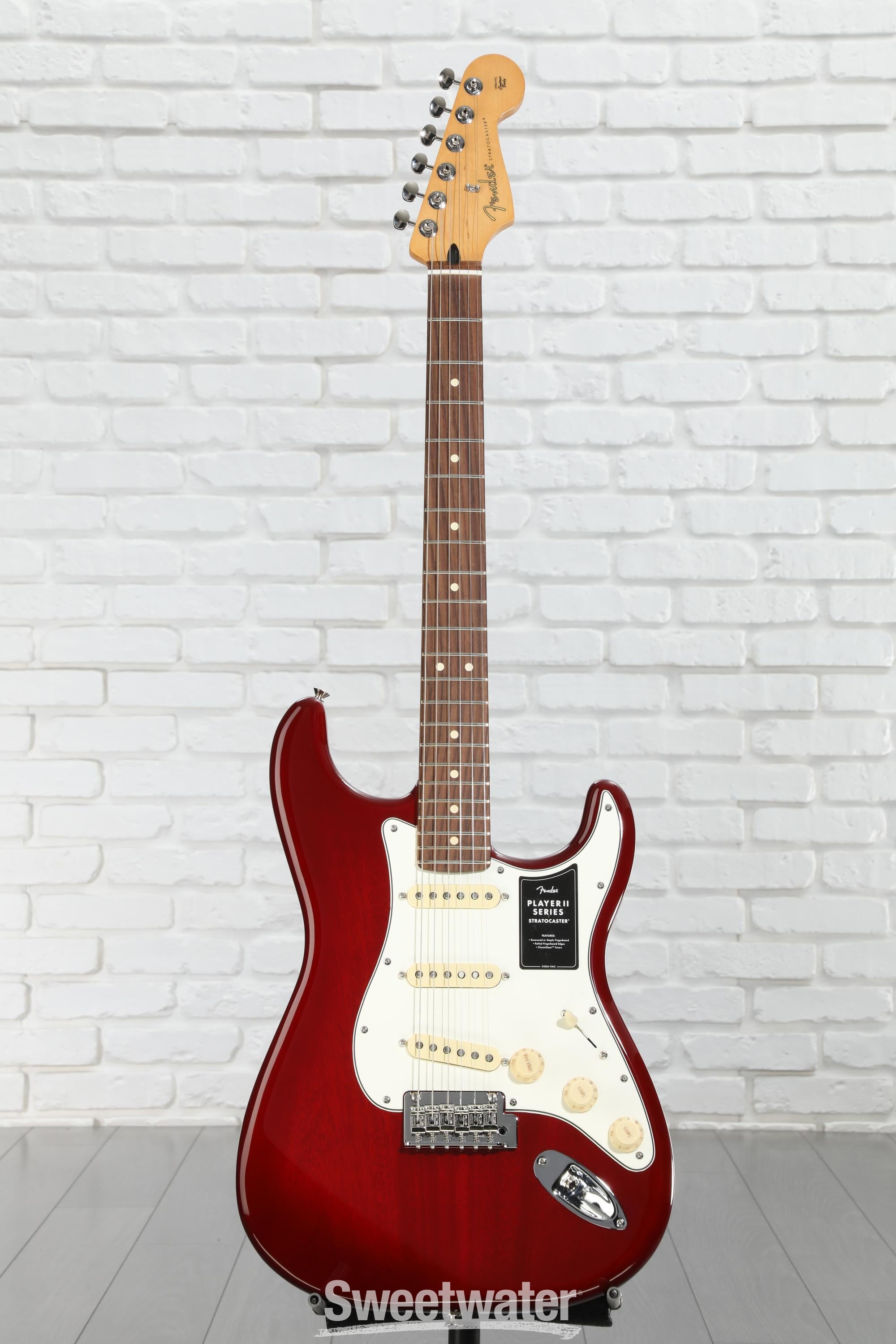 Fender Player II Stratocaster Electric Guitar - Transparent Cherry
