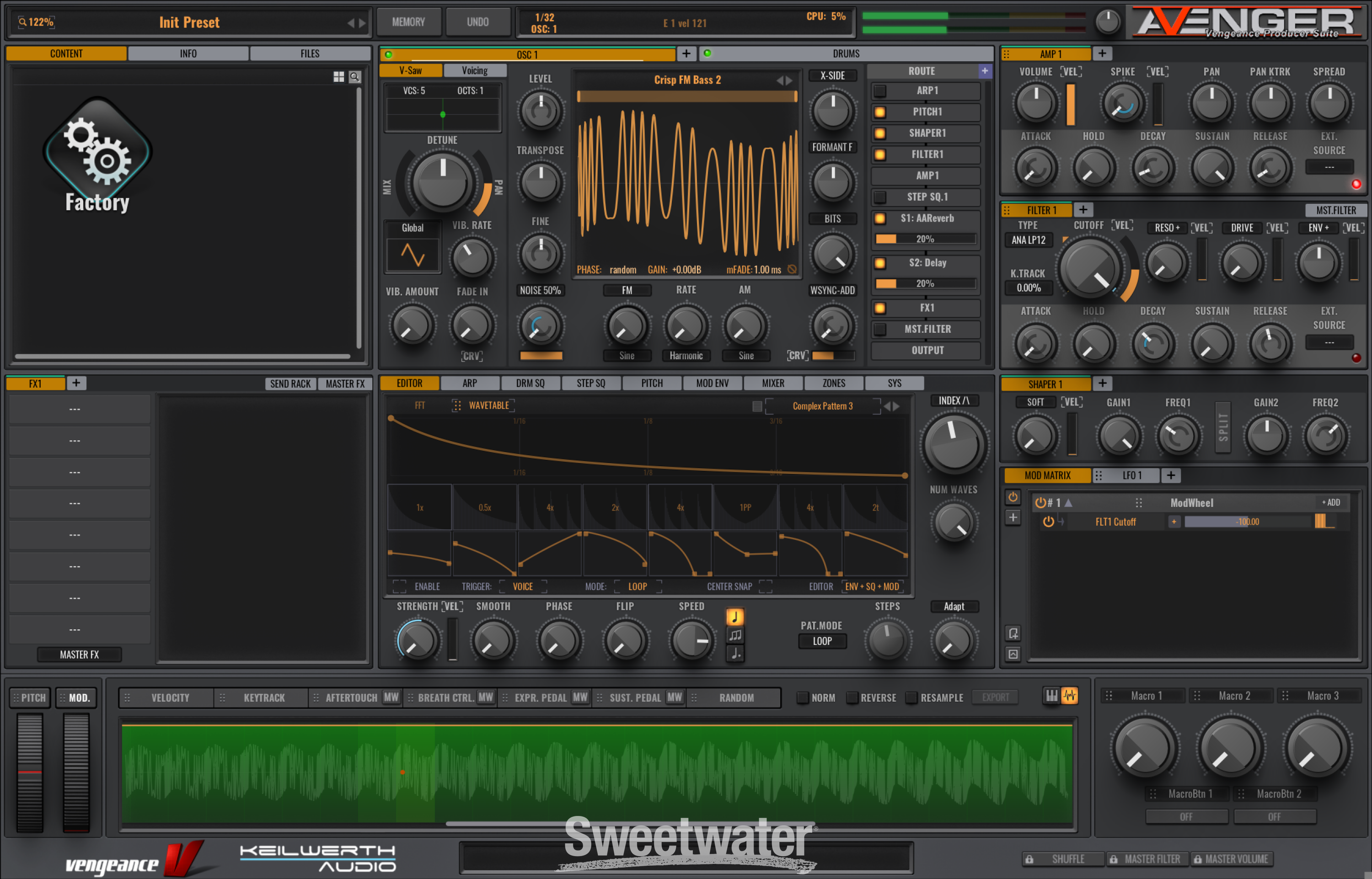 Vengeance-Sound VPS Avenger Synthesizer Plug-in Reviews | Sweetwater