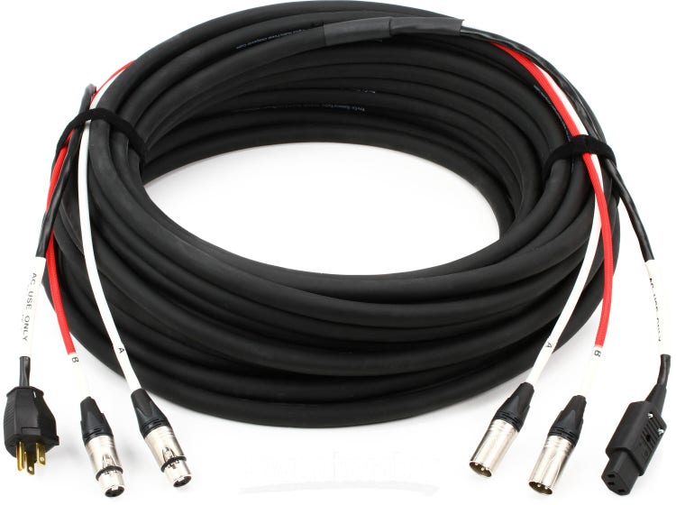 2) American Audio SKAC25 25FT XLR/IEC Combo Cables
