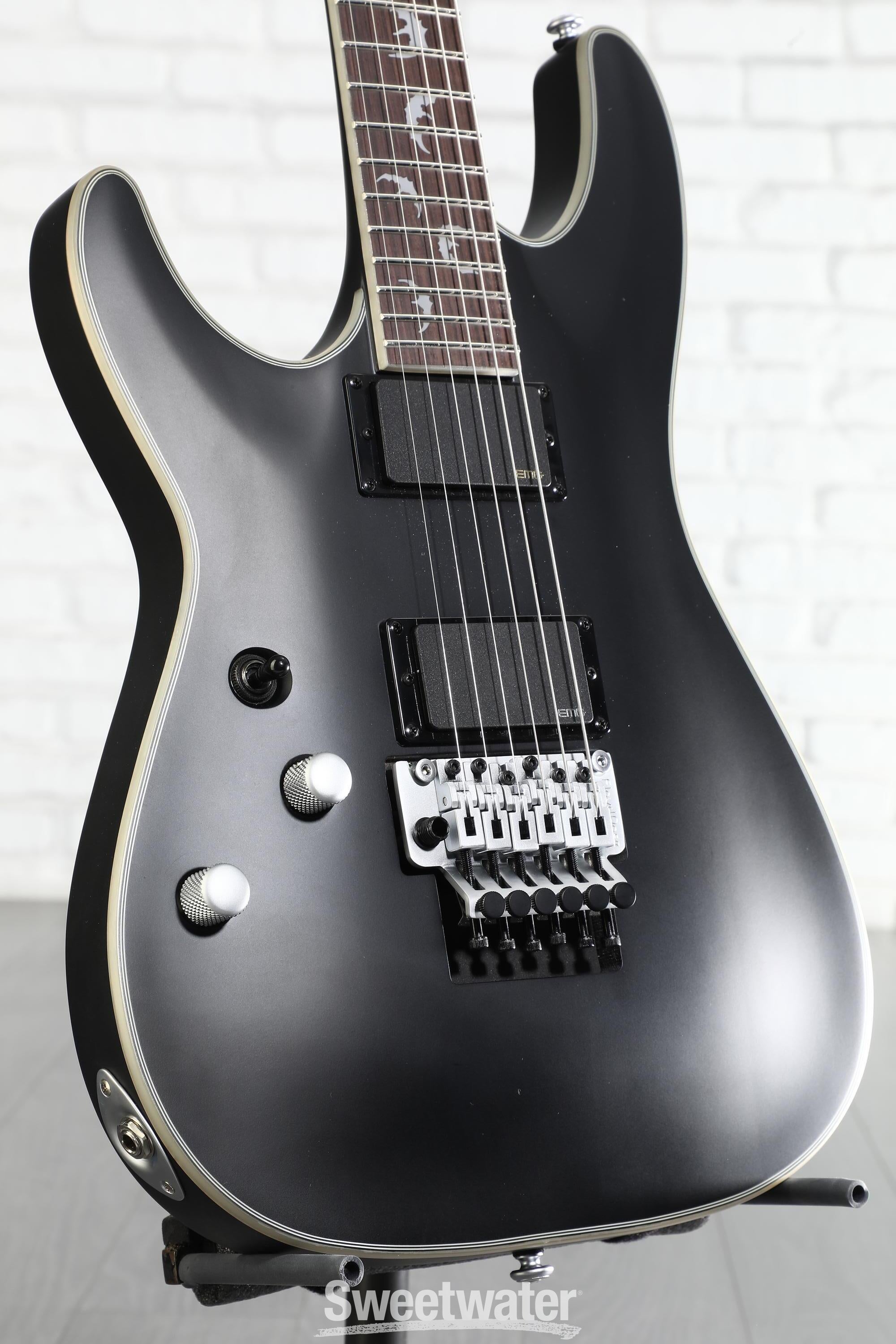 ギター SCHECTER DMIEN PLATINUM-6 SBK Schecter Guitar Research Damien Platinum 6 With Floyd Rose