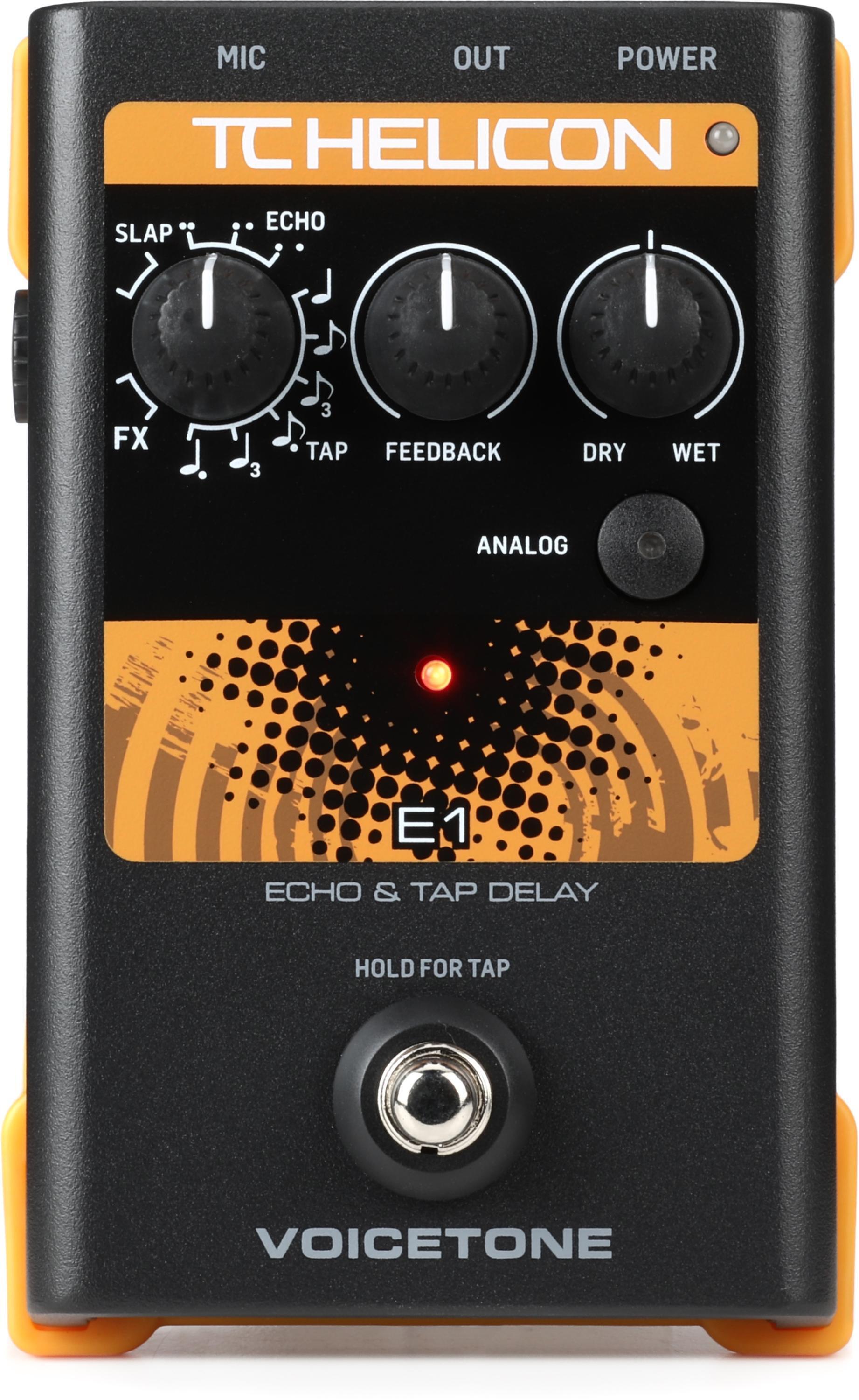 TC-Helicon VoiceTone E1 Vocal Echo and Delay Pedal | Sweetwater