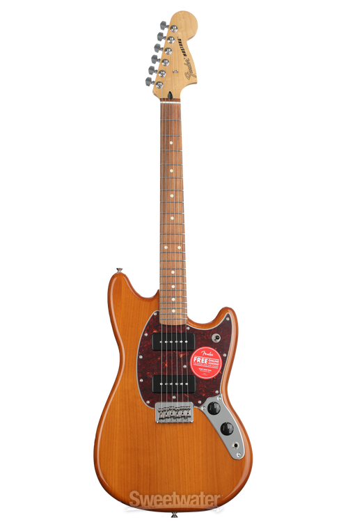 Fender Player Mustang 90 - Aged Natural | Sweetwater Fender Player Mustang 90 - Aged Natural | Sweetwater